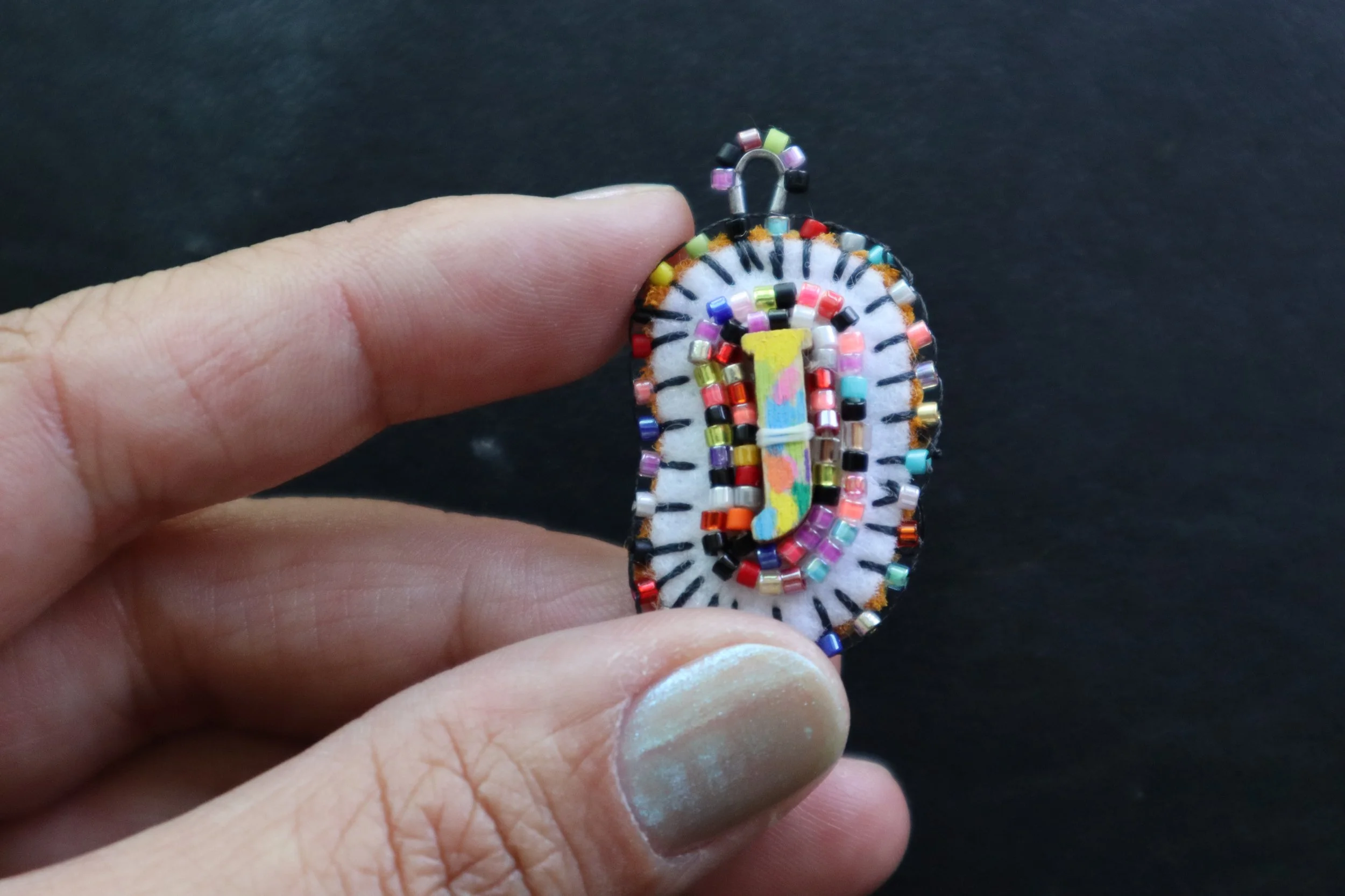 BeadSoup Alphabet Charm J