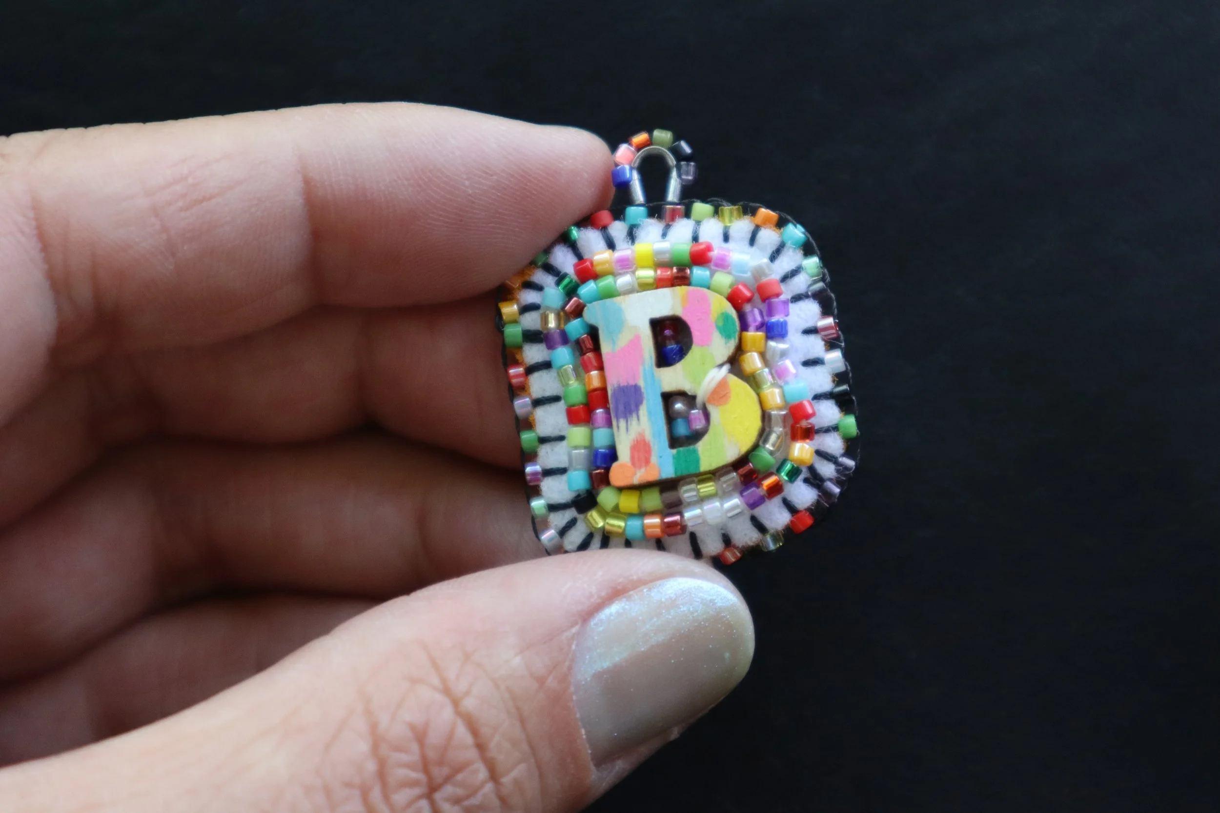 BeadSoup Alphabet Charm B
