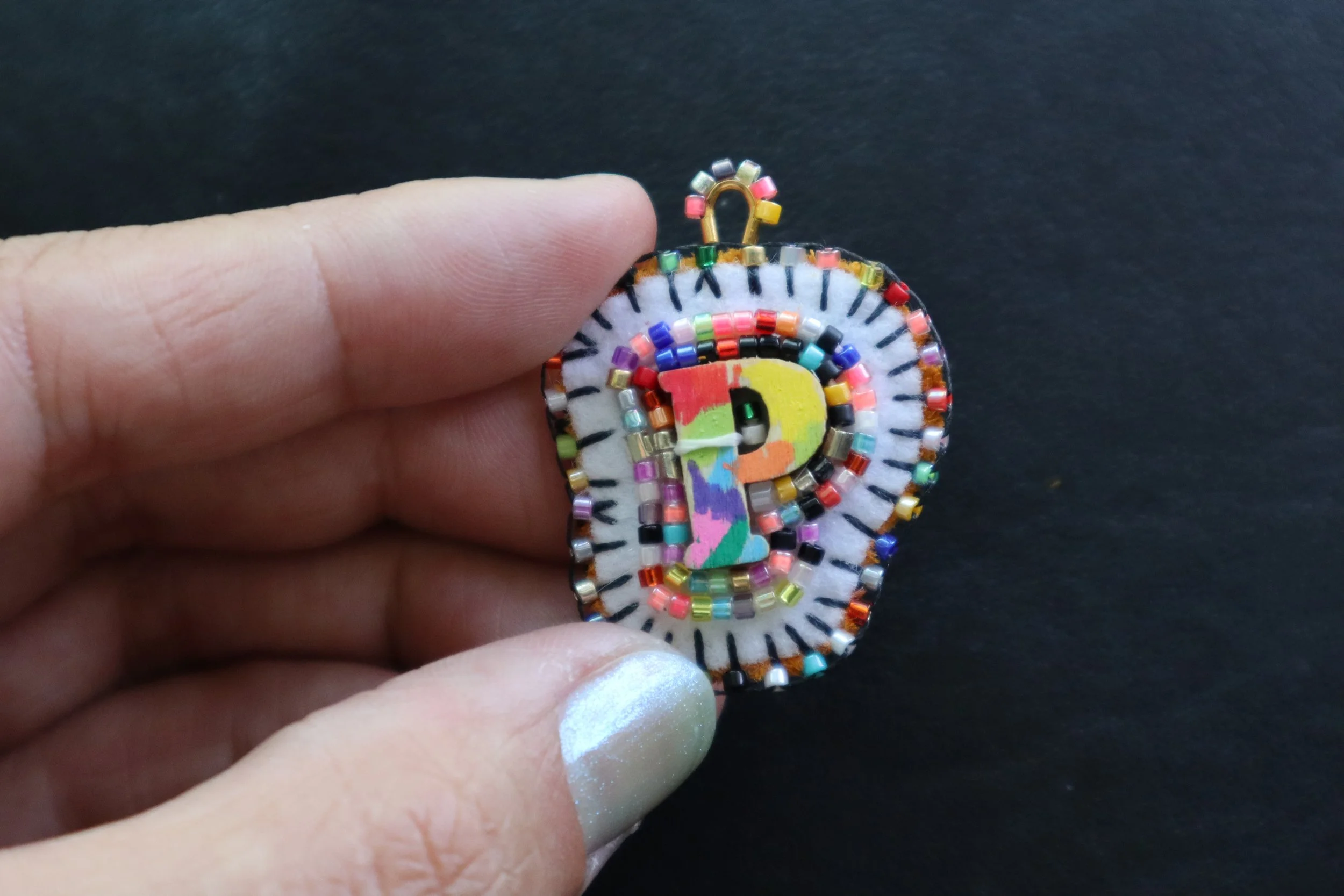BeadSoup Alphabet Charm P
