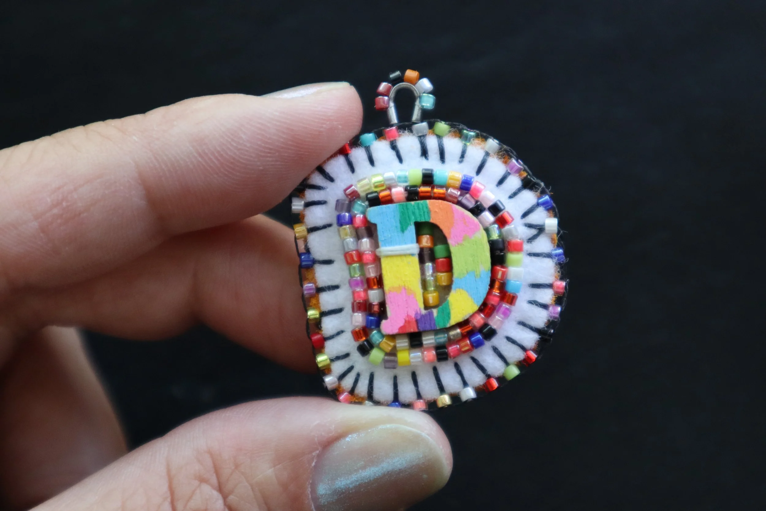 BeadSoup Alphabet Charm D