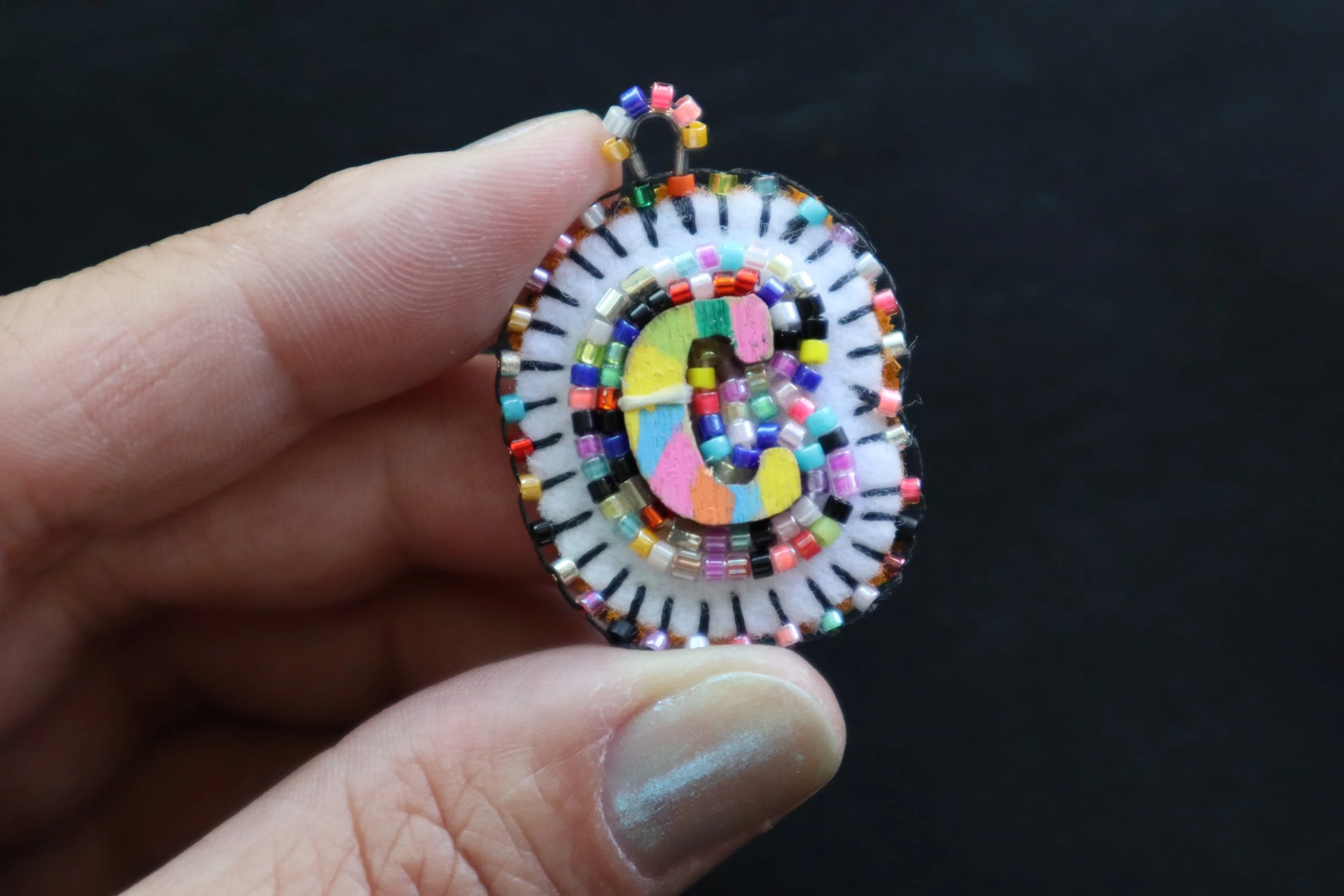 BeadSoup Alphabet Charm C