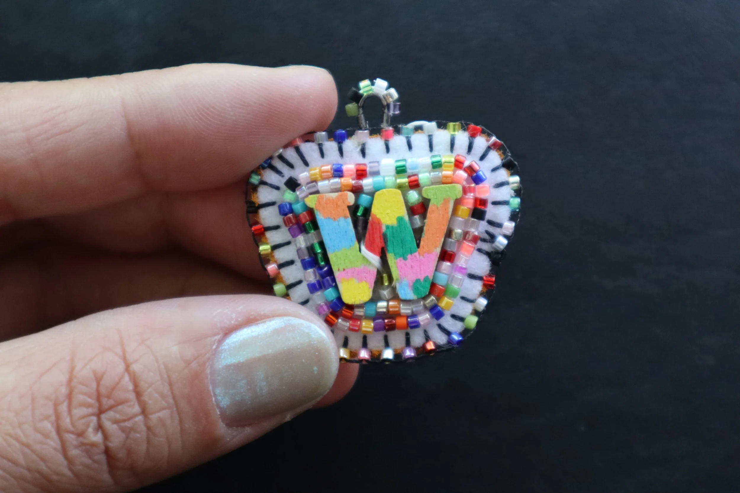 BeadSoup Alphabet Charm W