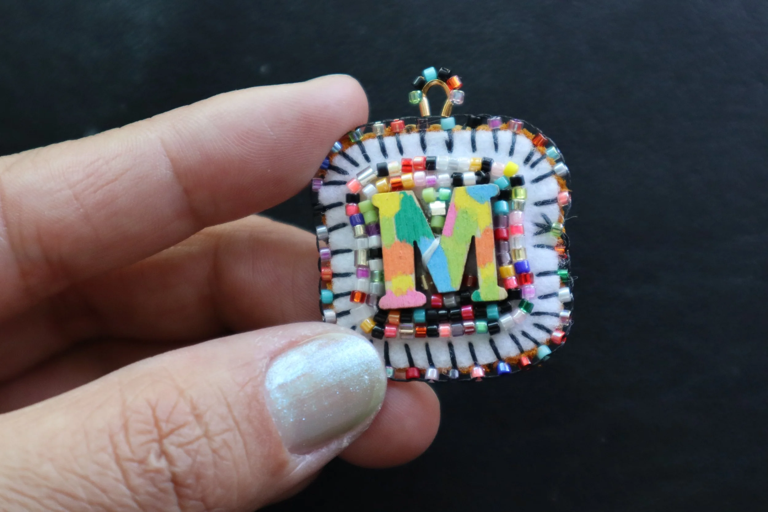 BeadSoup Alphabet Charm M