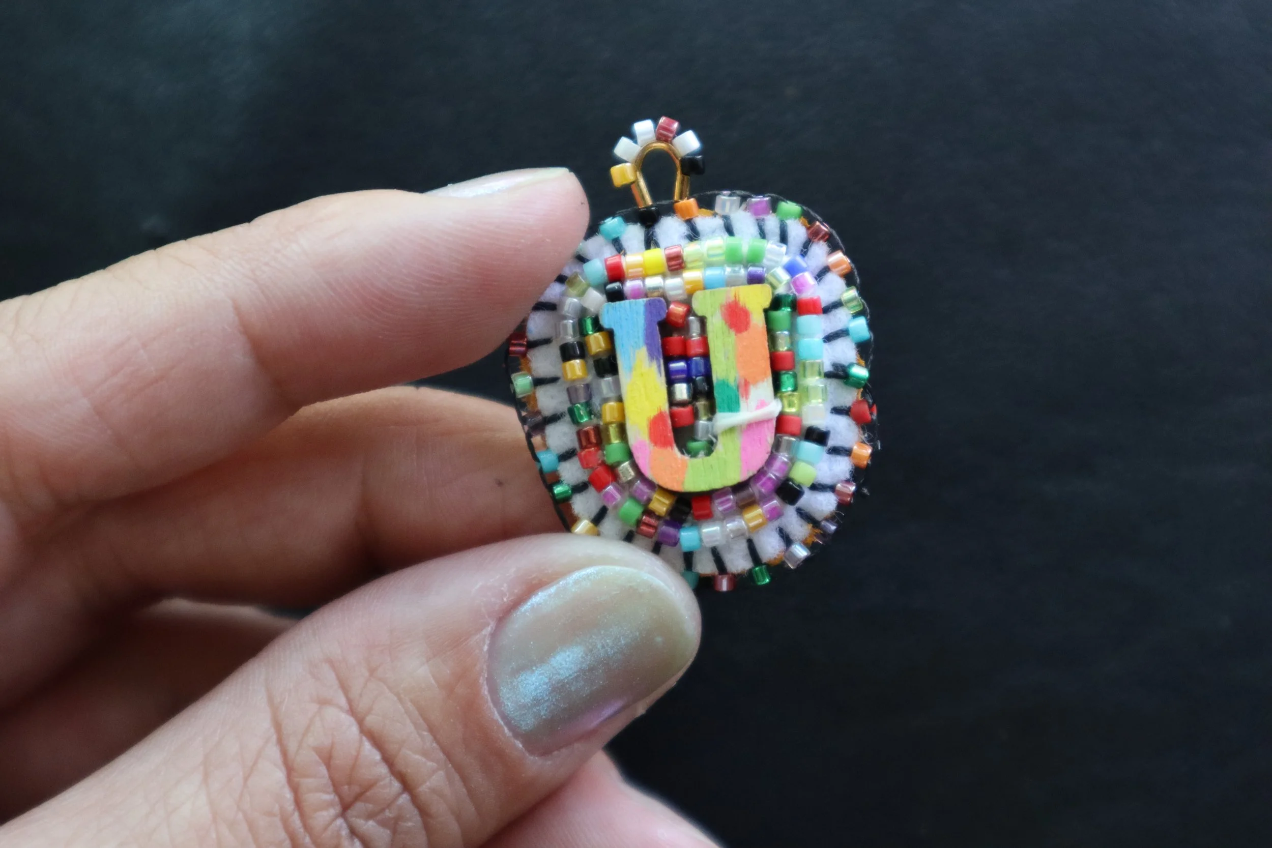 BeadSoup Alphabet Charm U