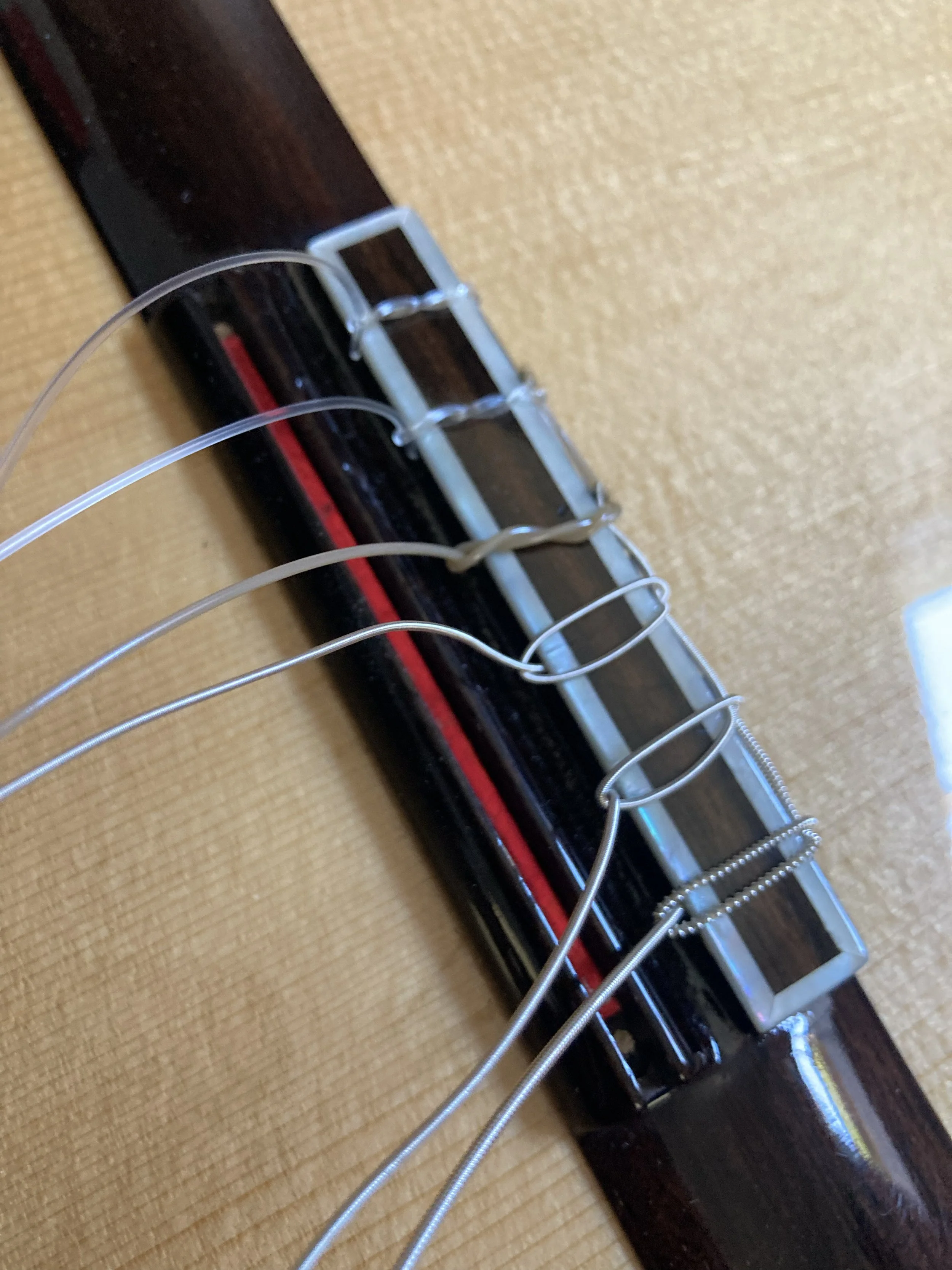 Damaged guitar - missing under sadle pickup
