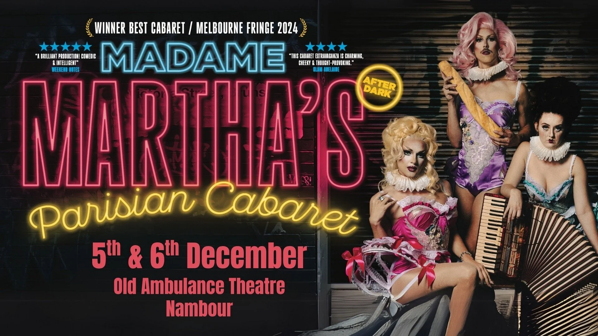 FRIDAY 5TH + SATURDAY 6TH DECEMBER - BLACK BOX THEATRE 7:30 pm