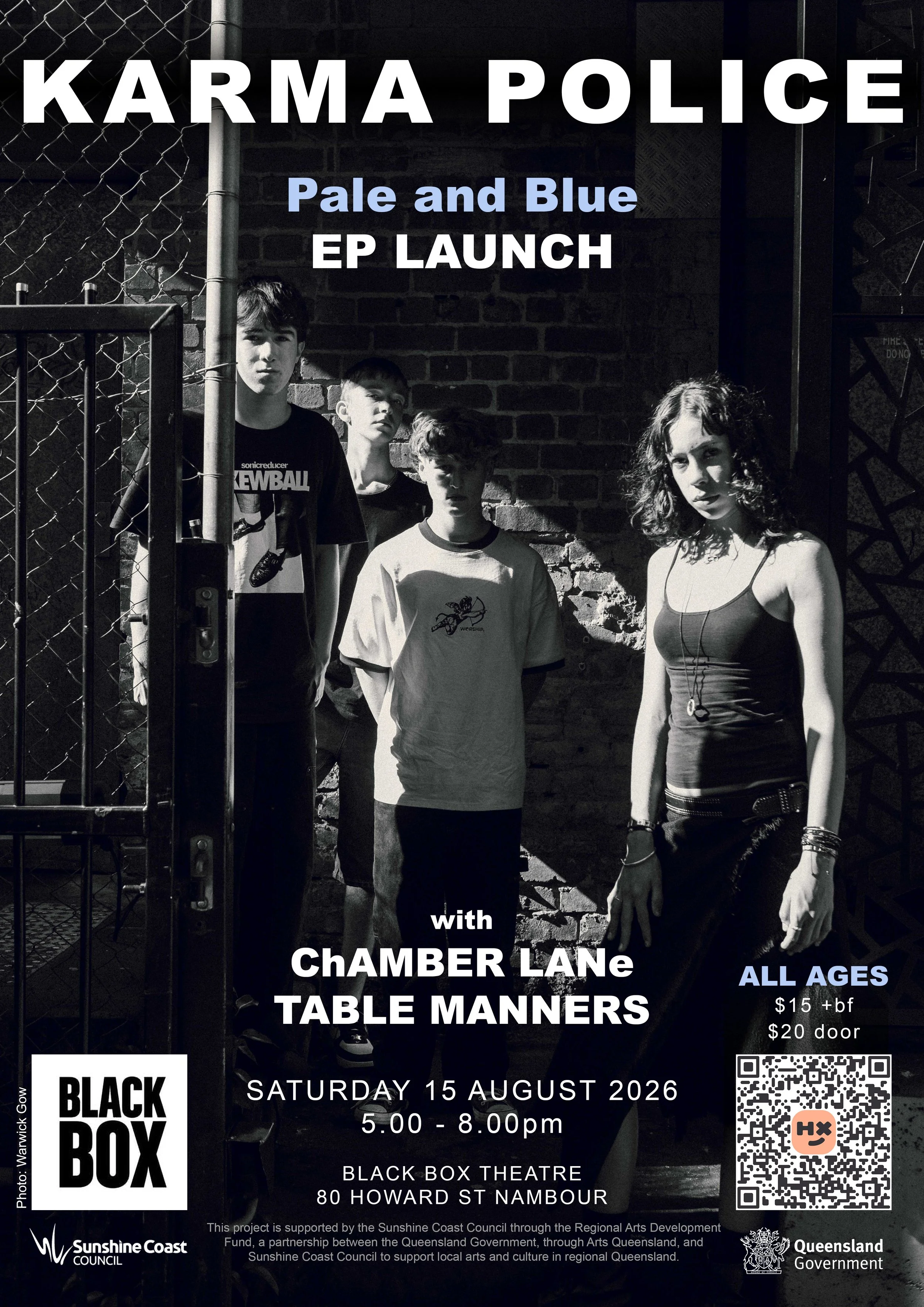 BLACK BOX THEATRE Saturday 15 August 5.00-8.00pm