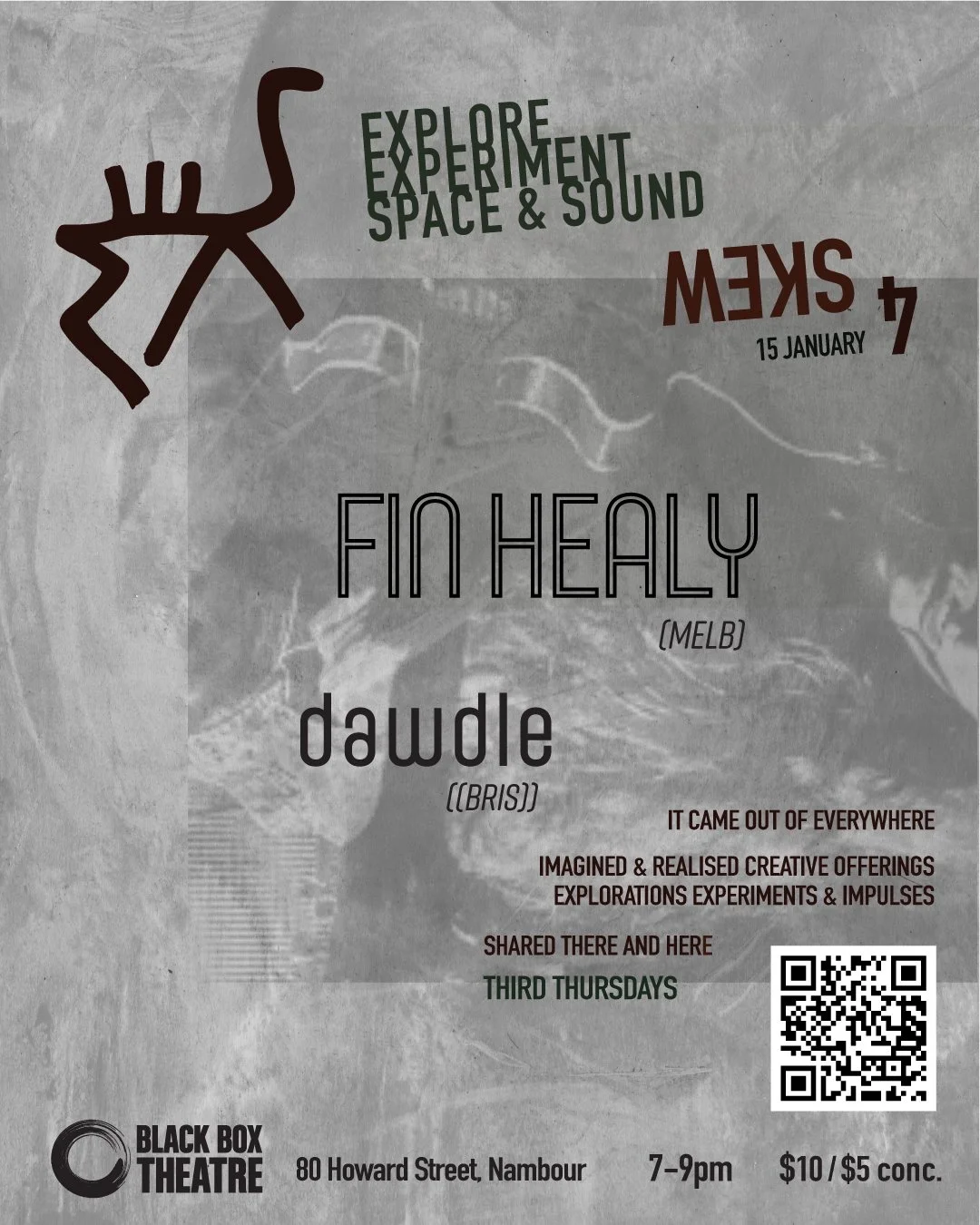 BLACK BOX THEATRE Thursday 15 January 7.00pm
