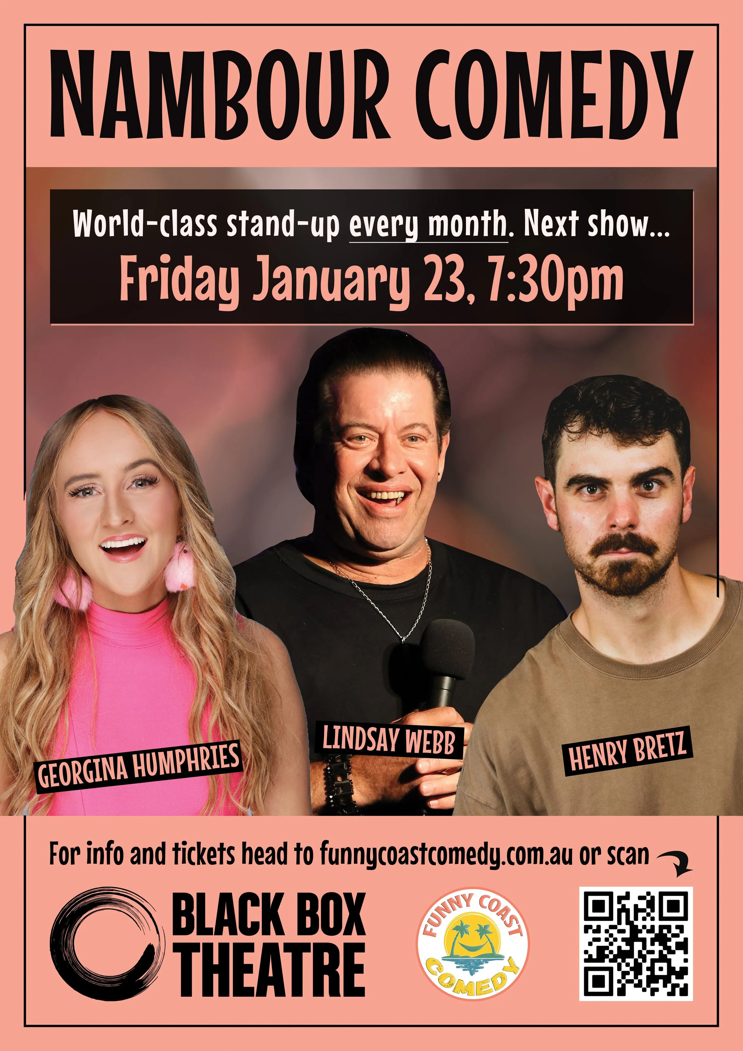 BLACK BOX THEATRE Friday 23 January 7.30pm