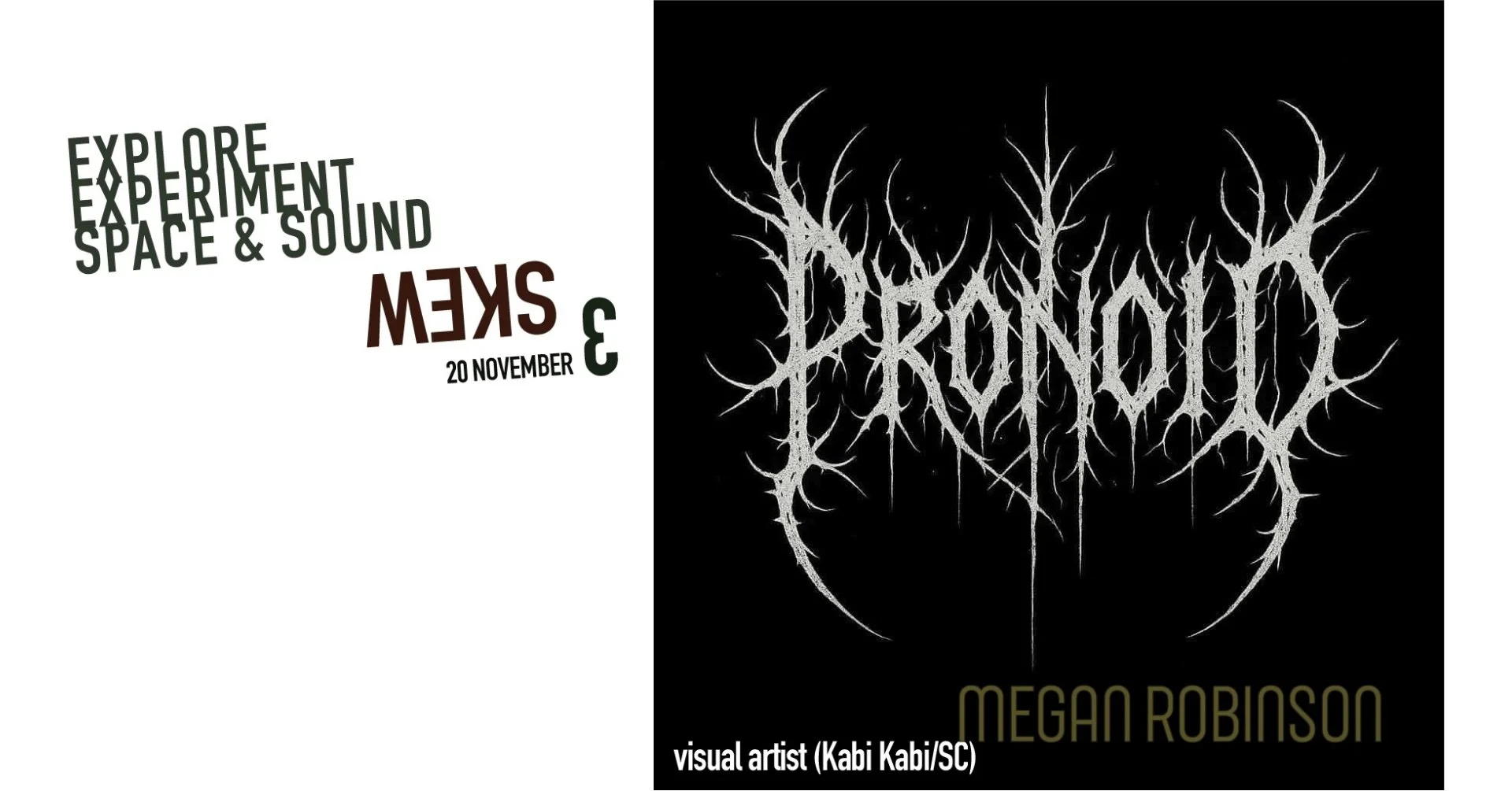 BLACK BOX THEATRE ENTRY, Thursday 20 November, 7.00pm to 9.00pm