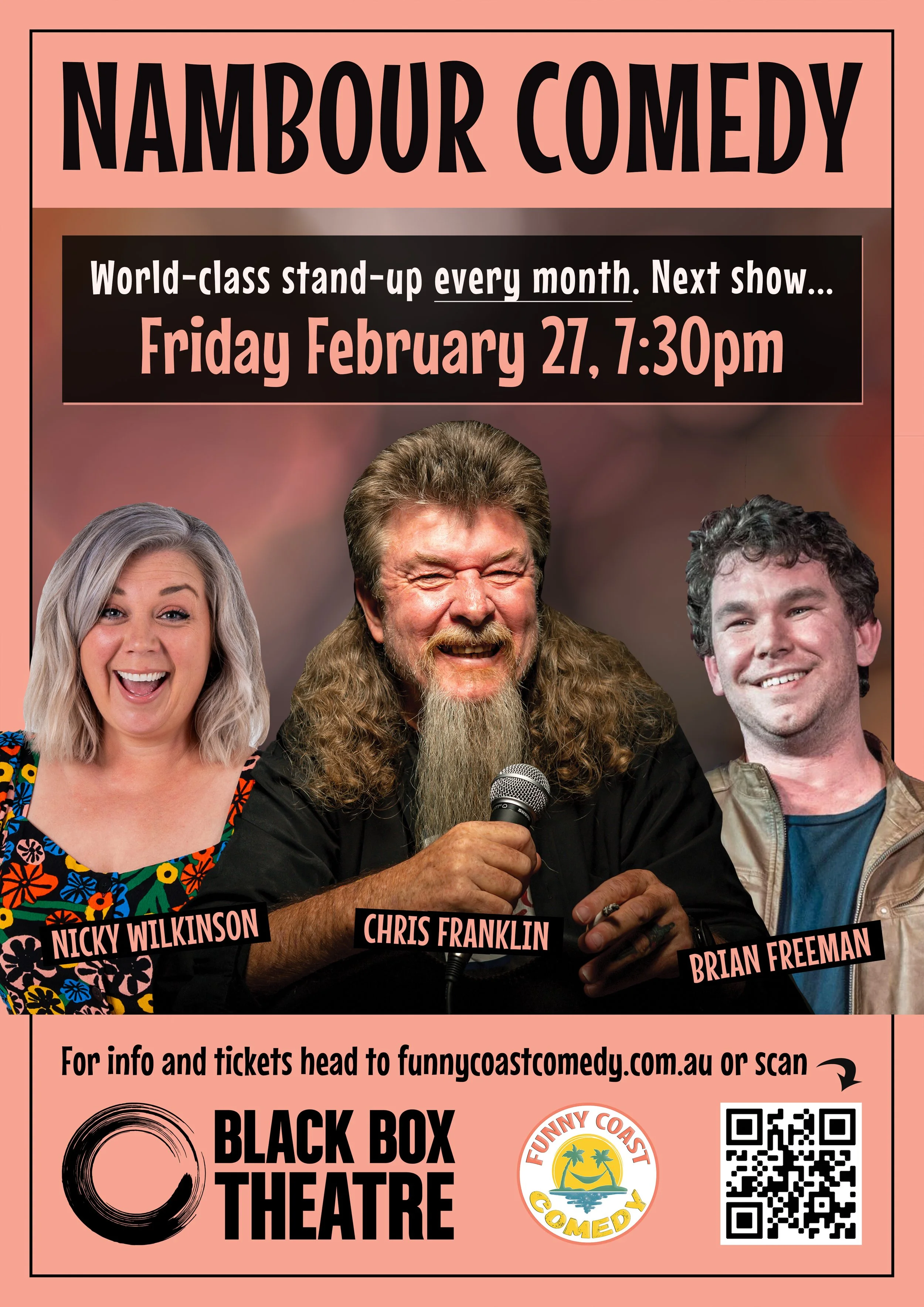 BLACK BOX THEATRE Friday 27 February 7.30pm