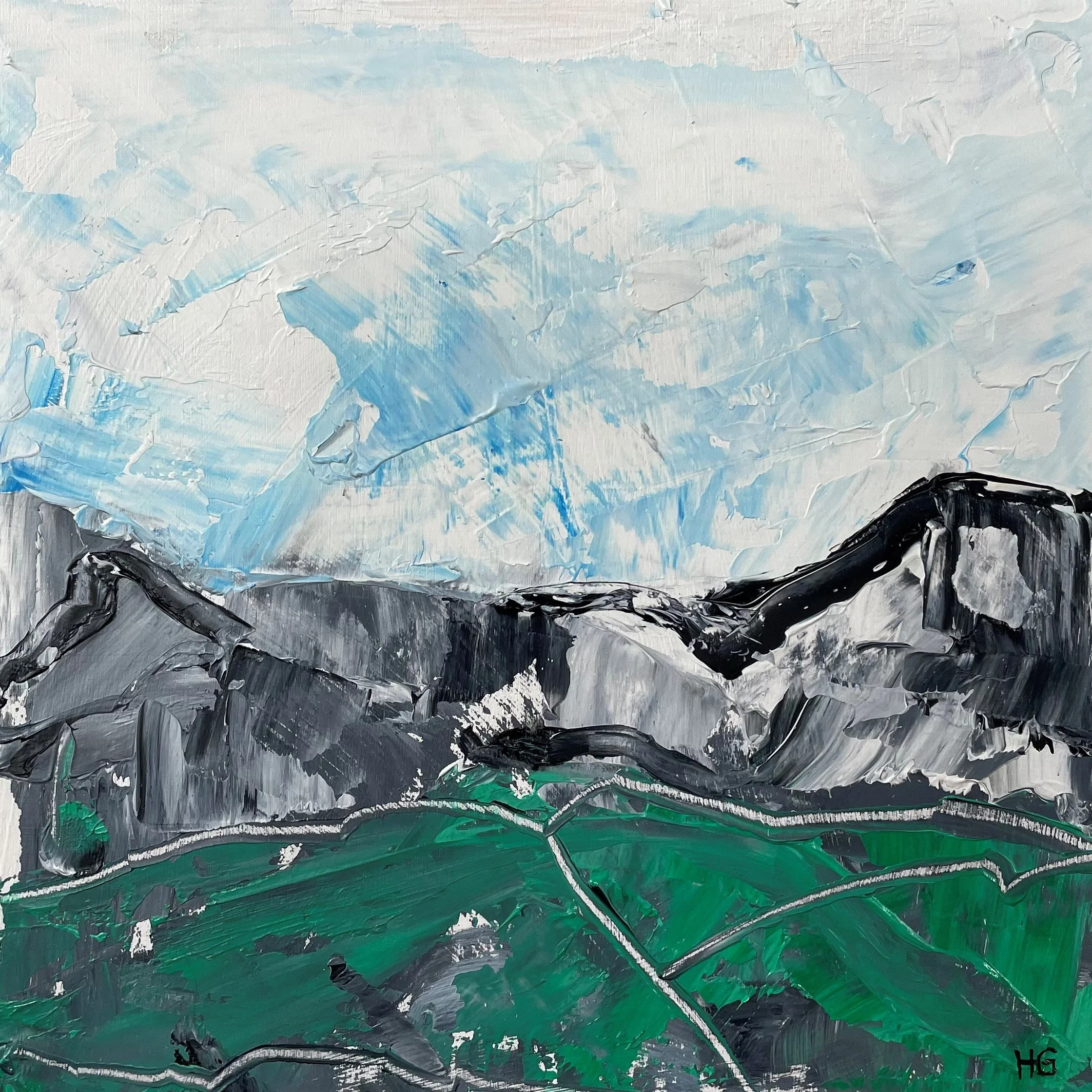 Across the Moors 1, 6x6ins, oil on board - AVAILABLE
