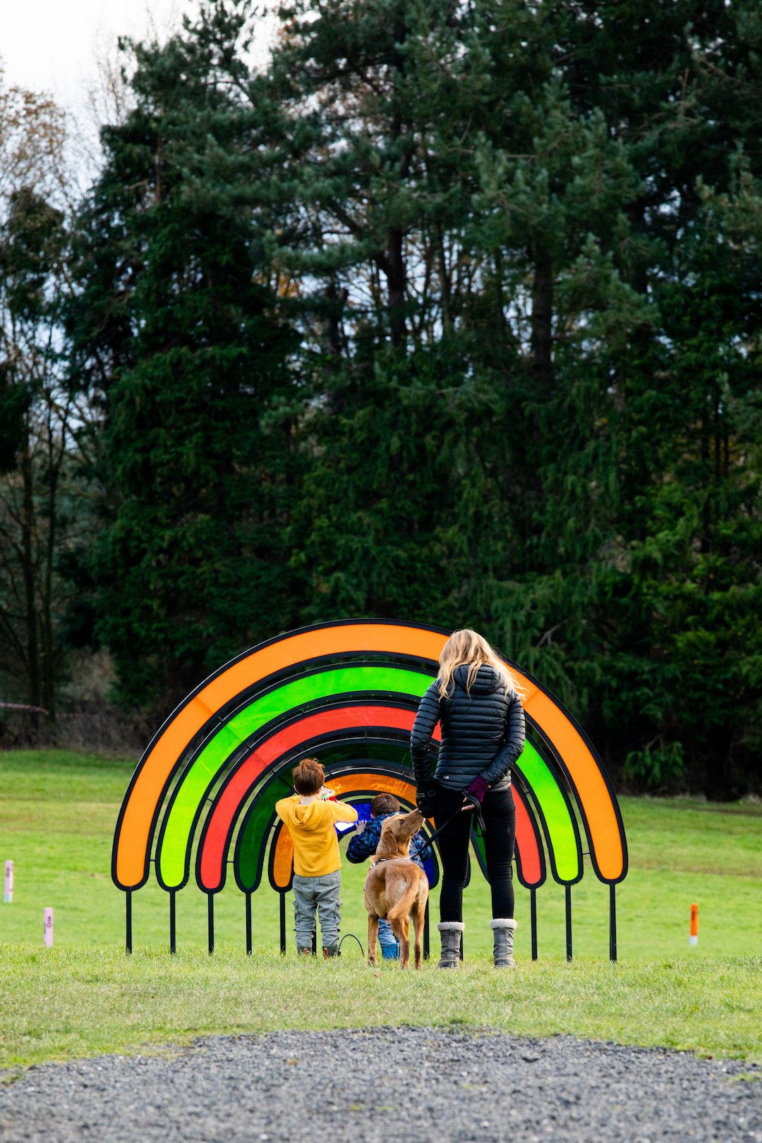 rainbow playground graphic