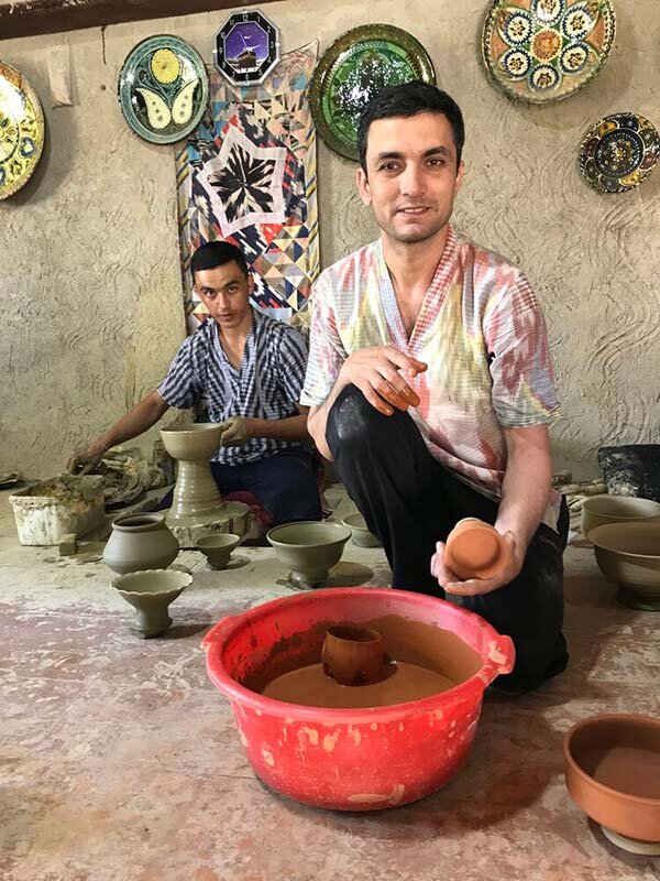 Olimjon Narzullaev, Gijduvan ceramic workshop