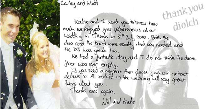 Will &amp; Katie Willdridge - Filleigh Village Hall, Devon - 31st July 2010