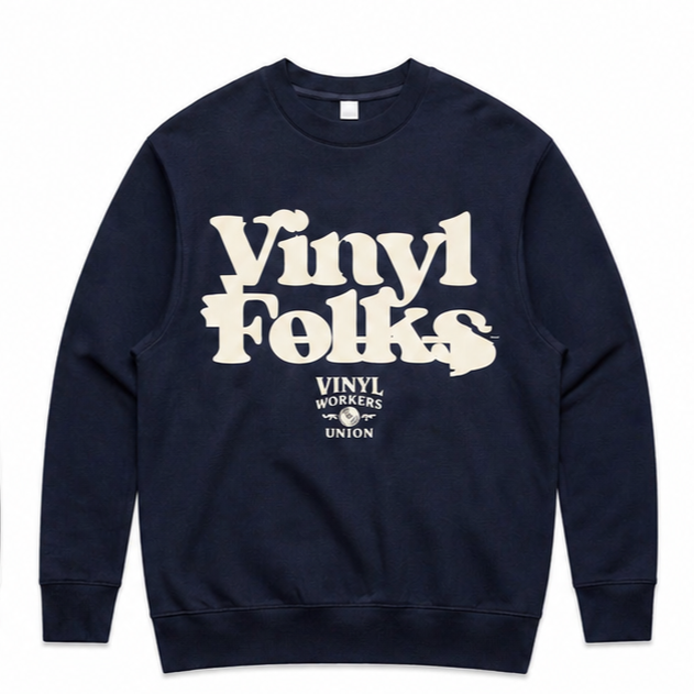 VMU x Vinyl Folks H/W Sweatshirt Blue/Cream