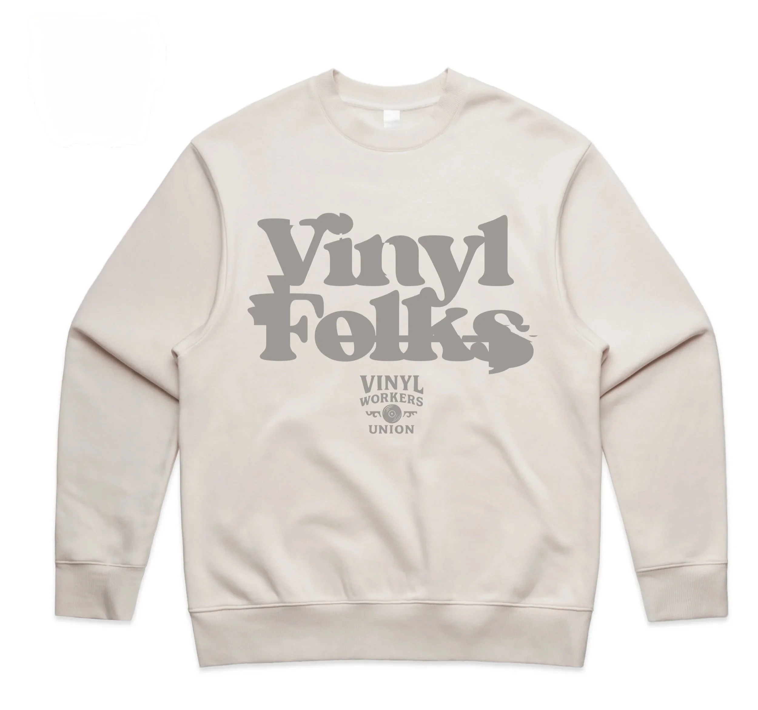 VMU x Vinyl Folks H/W Sweatshirt Natural/Grey