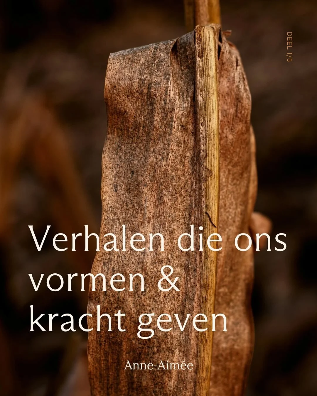 Deel 1/5 - verhalen die ons vormen &amp; kracht geven 

Achter ieder mens verschuilt een verhaal.

In het kader van de challenge om meer &lsquo;&rsquo;realness&rsquo;&rsquo; zoals ze dat in het Engels zo mooi zeggen te laten zien op Instagram, om mee
