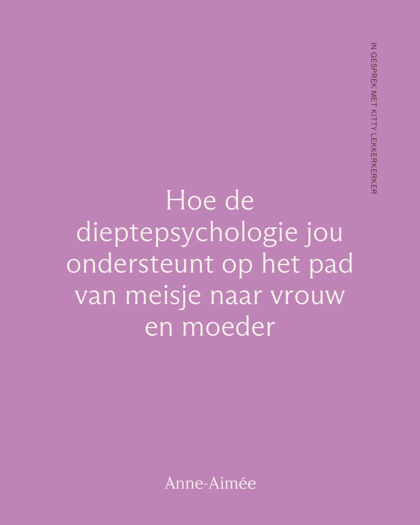In de nieuwste aflevering van de podcast Kara&rsquo;s stories ga ik in gesprek met @kitty.lekkerkerker, analytisch therapeut.

Kitty en ik hebben elkaar zo&rsquo;n 1.5 jaar geleden leren kennen tijdens het CORE retreat van Karlijn Kouwen @kabi.ra.cor