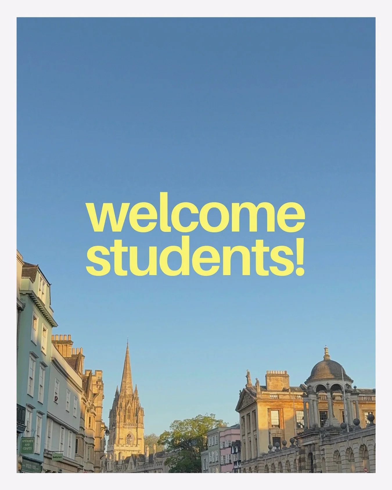 Welcome to Oxford! We love students at Emmanuel and if you’ve just started university we would love to help you settle into student life here 🥰
We gather our students every Thursday for Student Night which relaunches this week 🥳 Come and joi