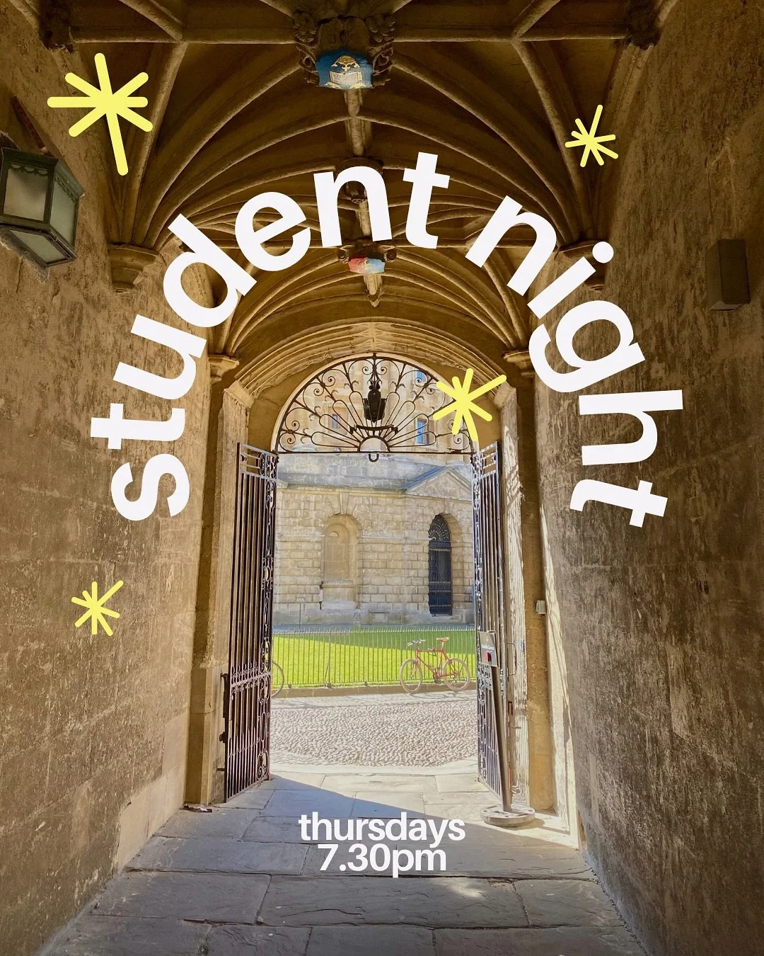 Welcome, Oxford Uni students!! We would love you to join us as we gather for Student Night tomorrow. We’ll enjoy community time together and dive into the Bible - whether faith is familiar or completely new, you are so welcome 🤗 
⏰ Thursday,