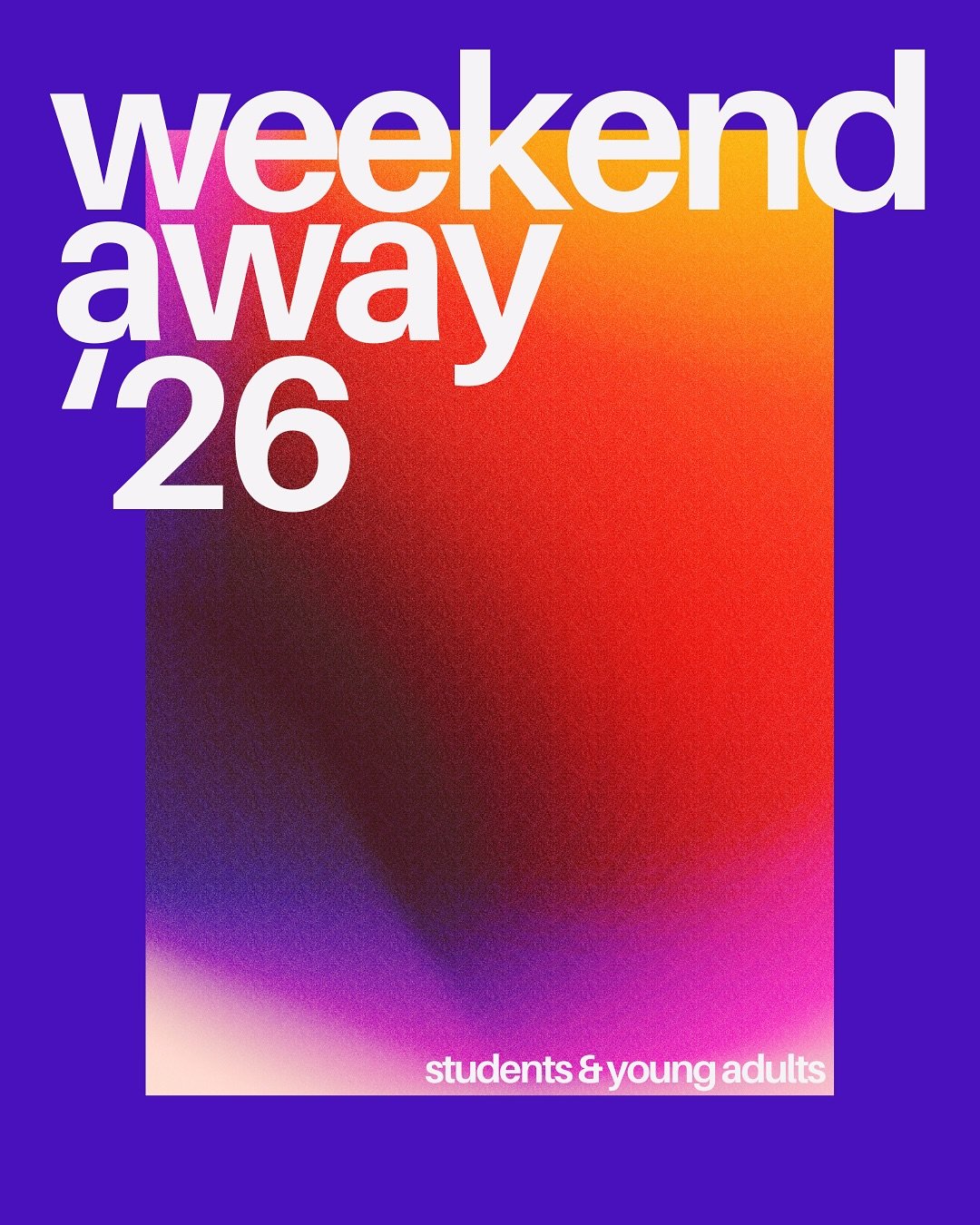 The Student &amp; Young Adult Weekend Away is back!! We are heading away together from 30th Jan - 2nd Feb for a weekend of worship, teaching and lots of fun. You don&rsquo;t want to miss it ! ⚡️ 

Sign up now via the link in our bio - be sure to get 
