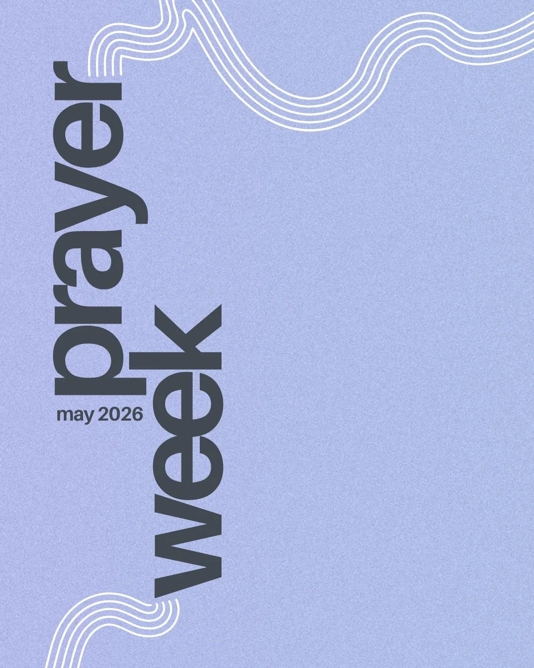 Next week is Prayer Week! We'll be gathering across the week in-person and online to pray together as we prepare to step into a new chapter together as a church. You don't want to miss it 💪