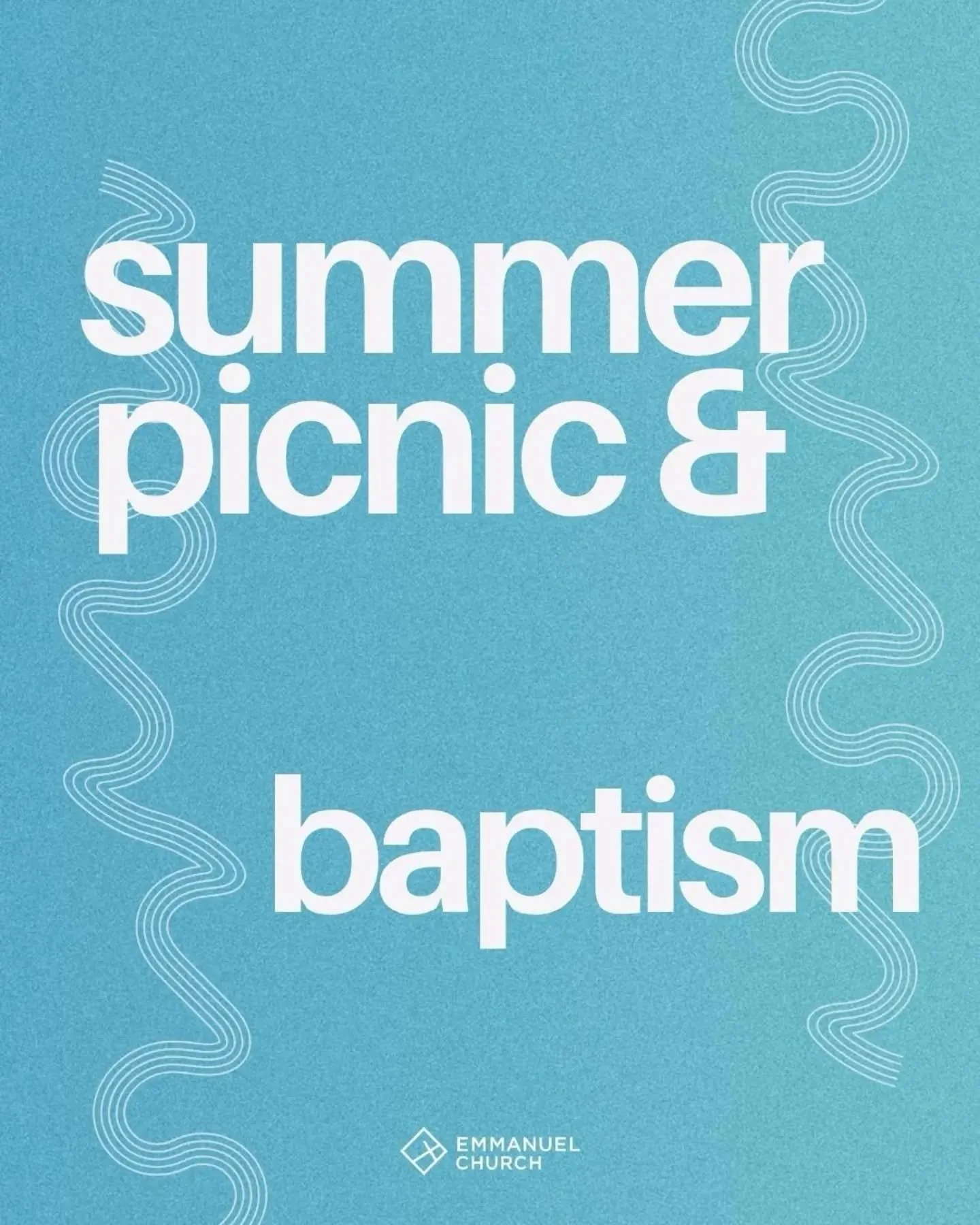We can't wait to get the baptism pool out this Sunday (but no, we are not setting it up for a water fight!). It's going to be a great time of celebration and also looking forward to continuing the fun after the service with our summer picnic. Here ar