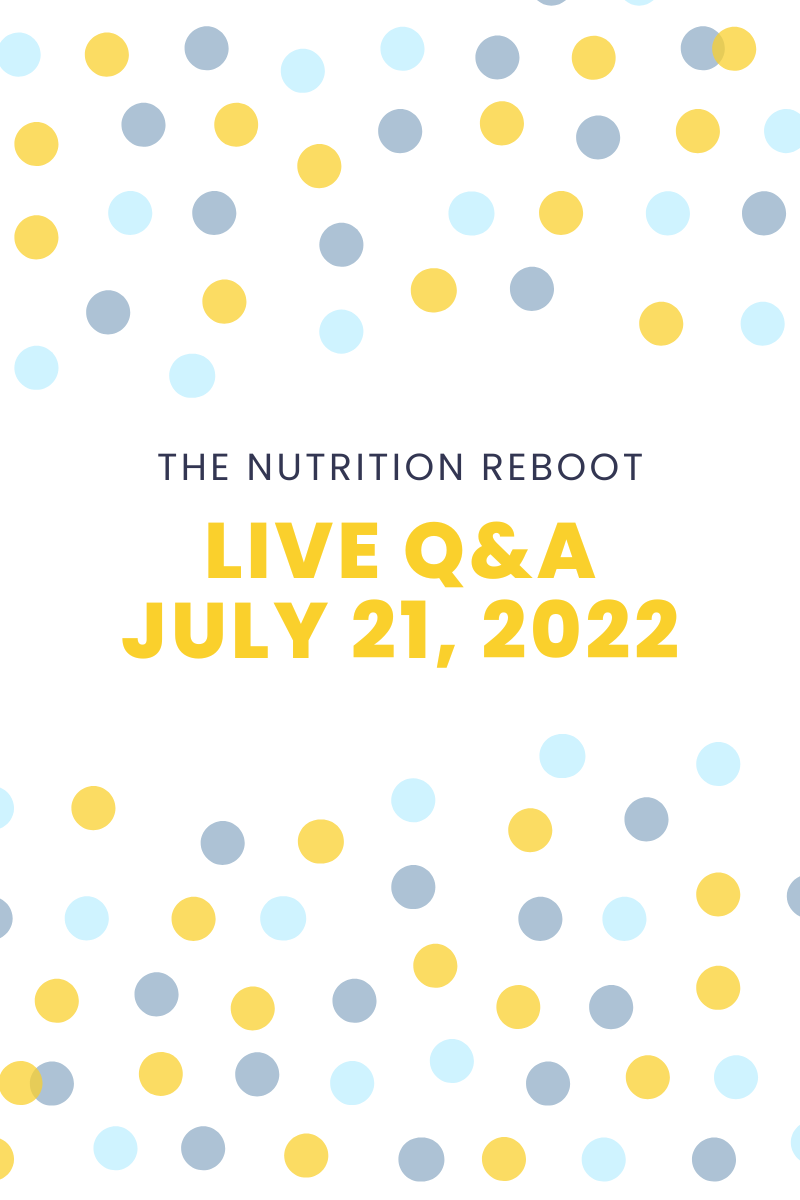 Live Q&amp;A Recording 7/21/22