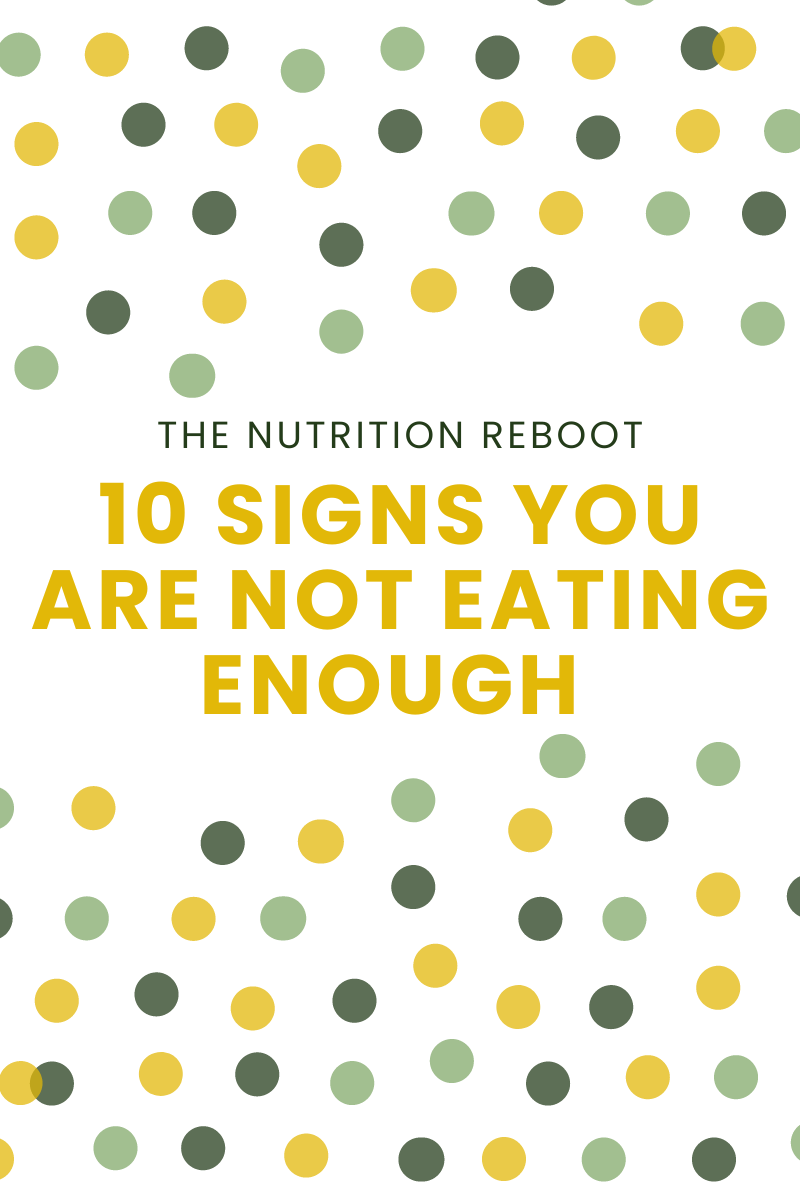 10 Signs You Are Not Eating Enough