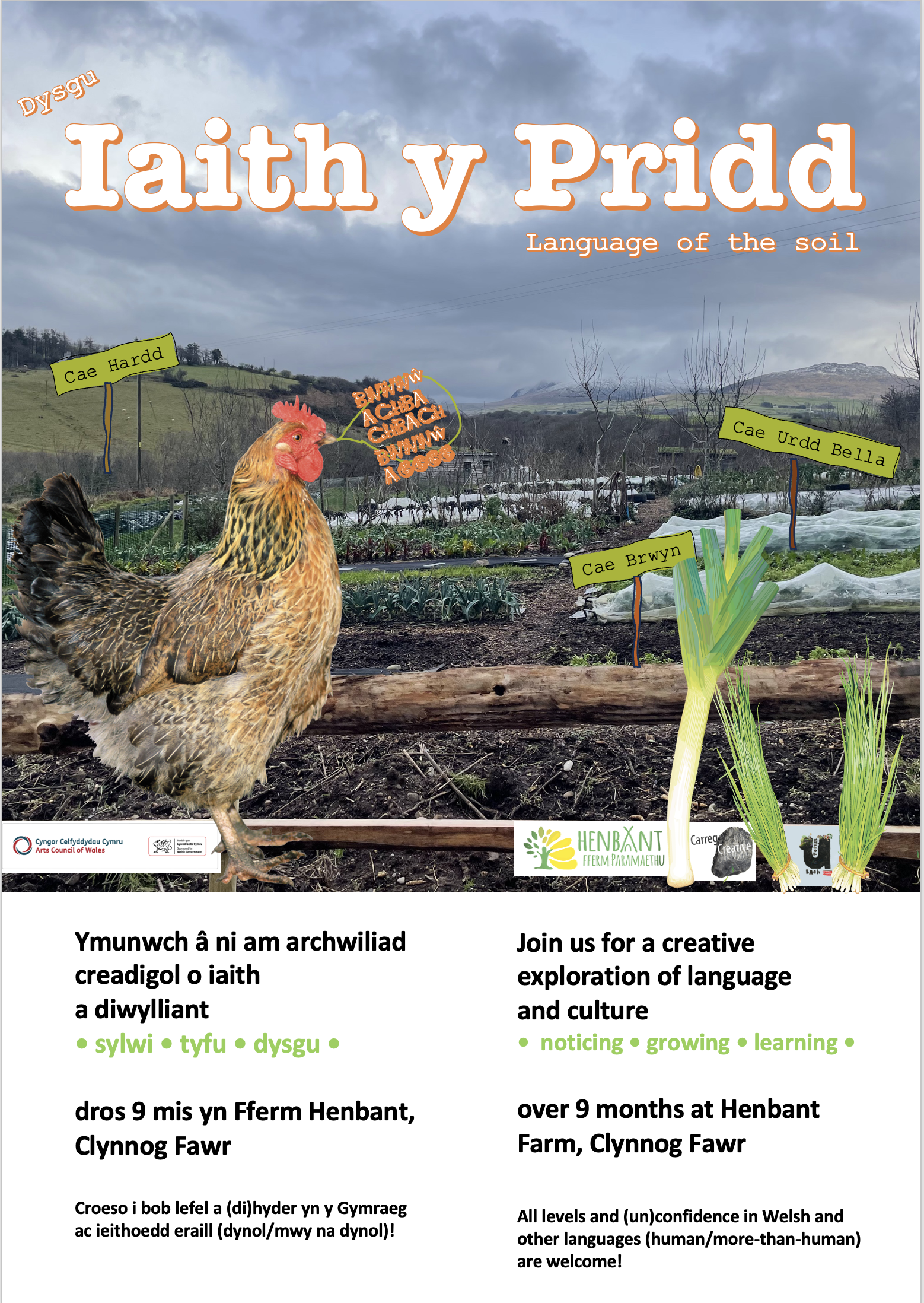 Iaith y Pridd: Egino!