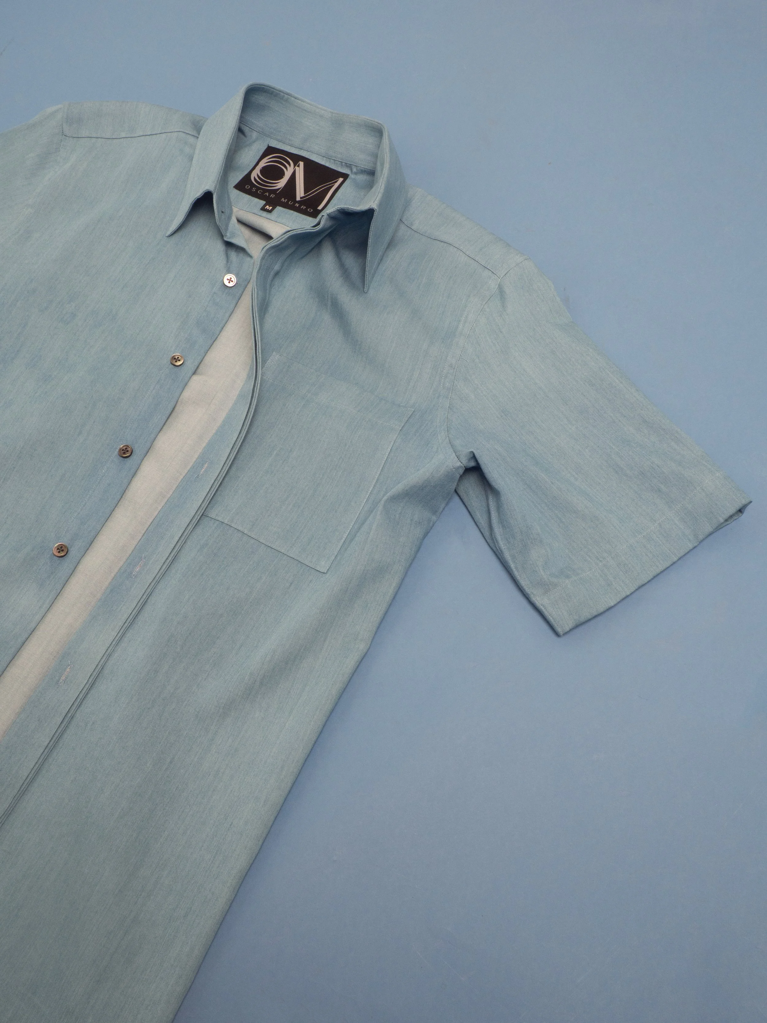 O.M Suntoucher Denim Chambray Shirt (Medium)