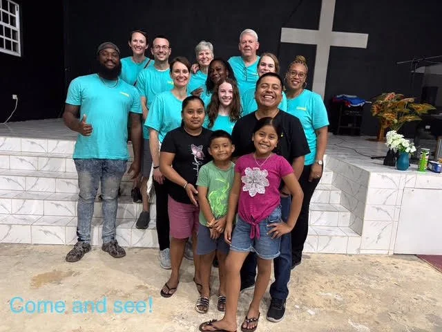 Our U.S. and Bahamas-based team members along with our gracious hosts, Pastor Clemente and his wife, Delilah, and their children, Chloe and Caleb