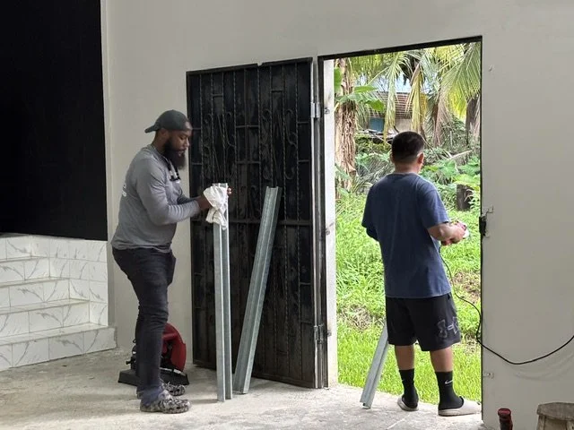 Church maintenance project: Ceiling fans and installation and improvements to electrical connections.