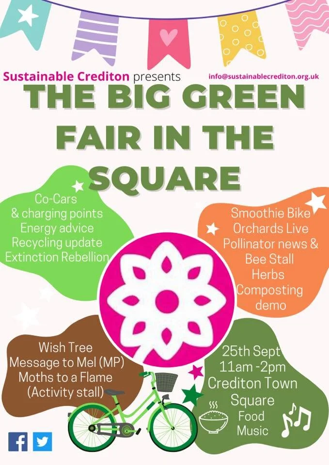 Milk bottle moth making at the Big Green Fair in the Square