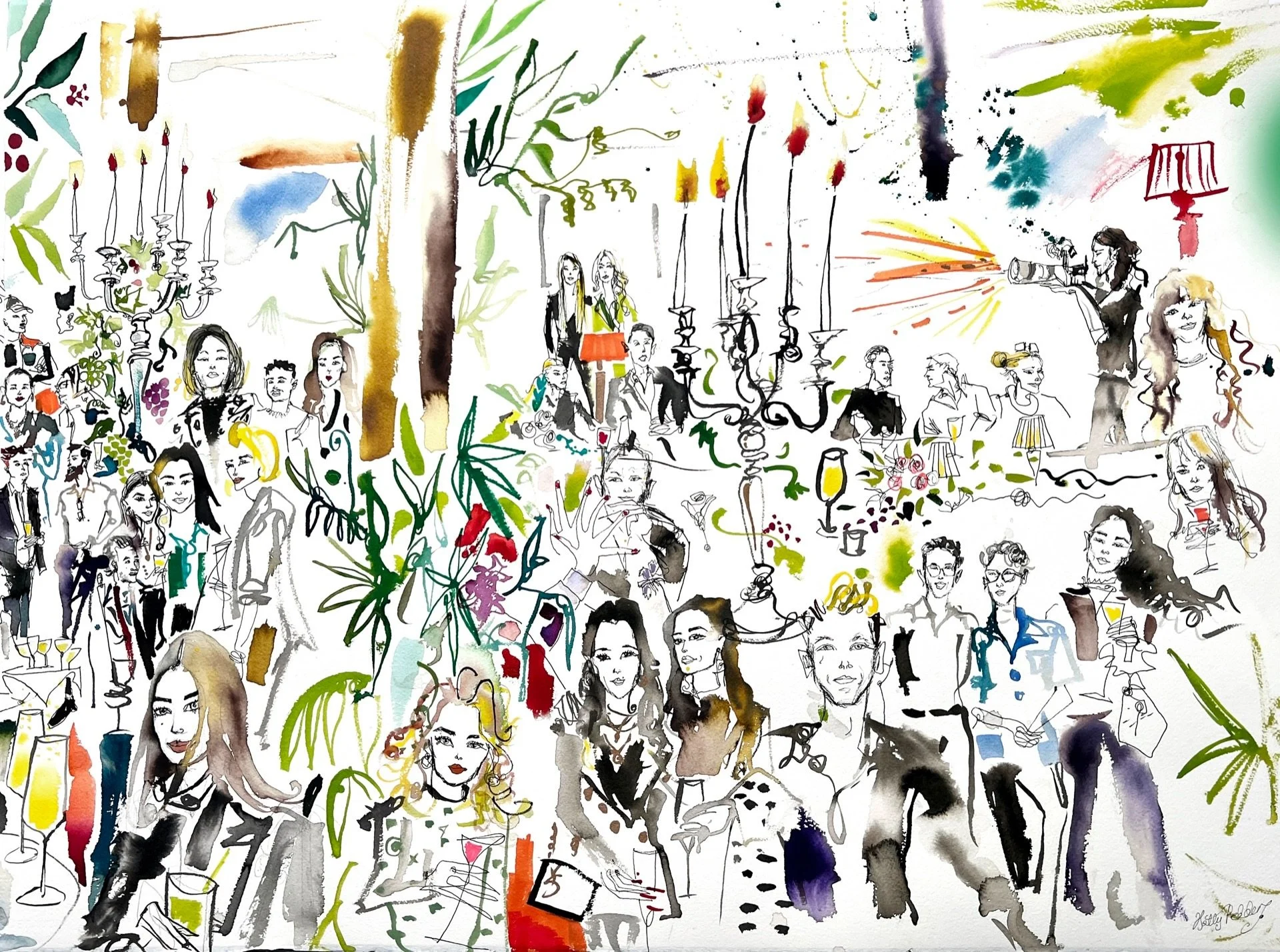 Fulham PIer| Private Dinner  Party | Live Event Painting.jpg