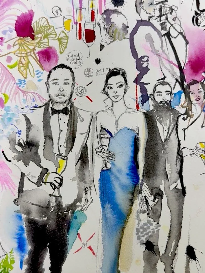 Thank you @rupindergidar for having me to create this live A1 live painting, for you and your family at your amazing fundraising RHF ball to help improve lives making a meaningful difference in healthcare &amp; social care.  It was wonderful to final