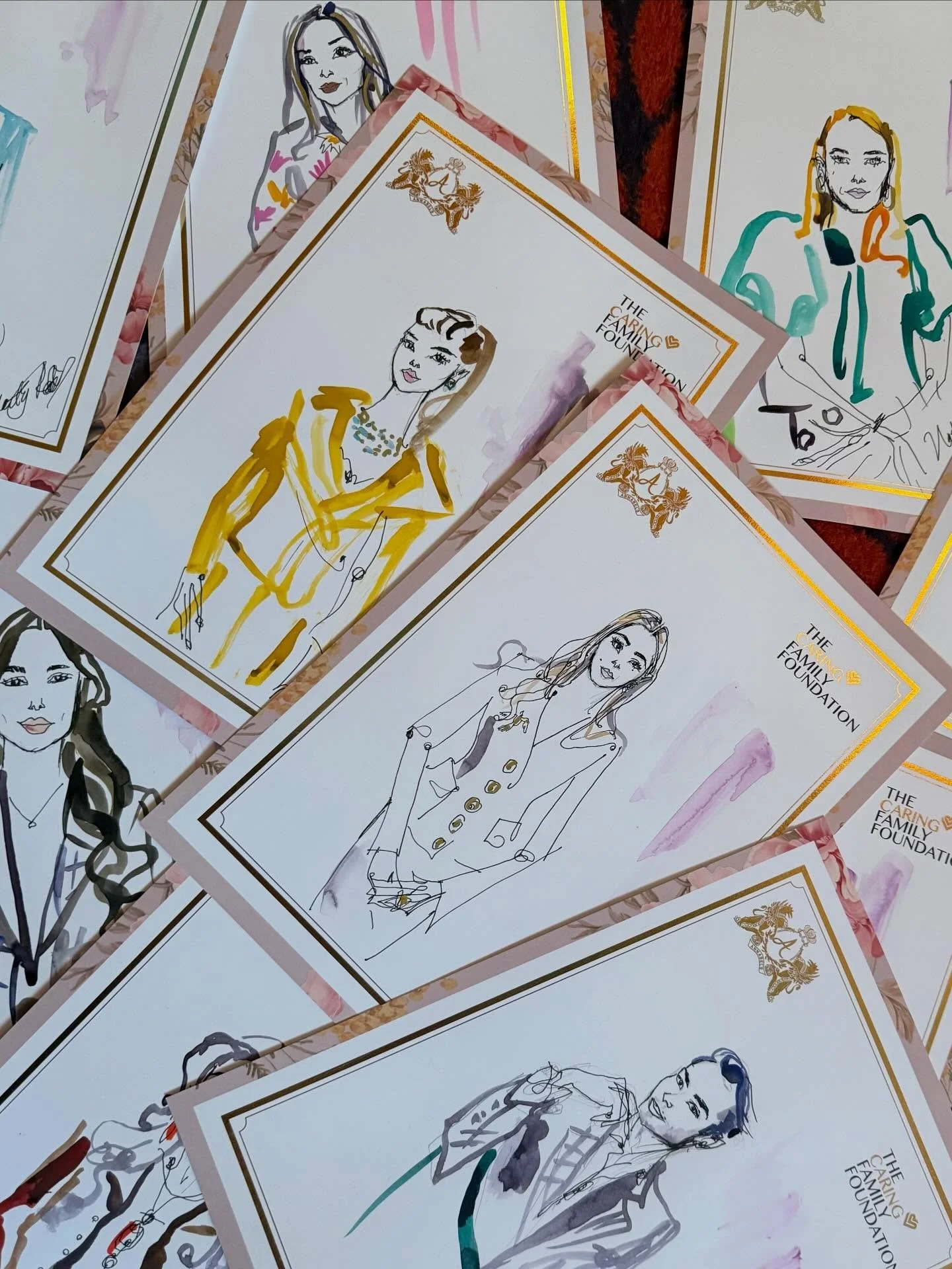 Full of gratitude for drawing @annabelsmayfair &lsquo;s 7th Annual International Woman&rsquo;s Day celebration with @thecaringfamilyfoundation - such a truly inspirational &amp;exquisite event .
#thecaringfamilyfoundation #liveeventartist #liveeventp