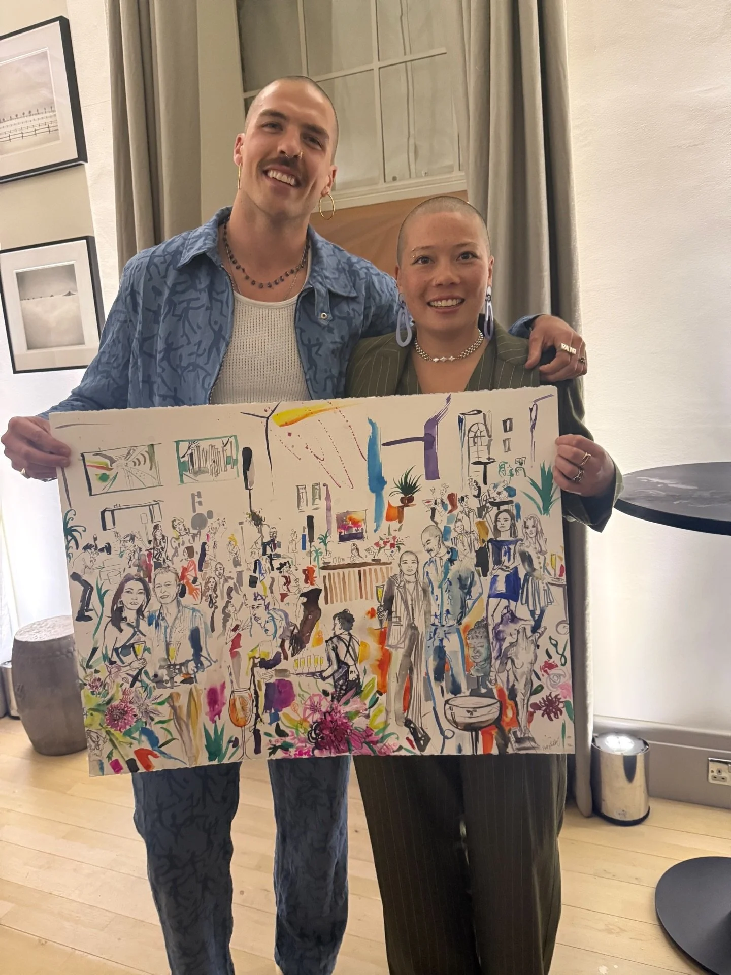 Hatty Pedder | Private Chelsea home party | Live event painting.jpg