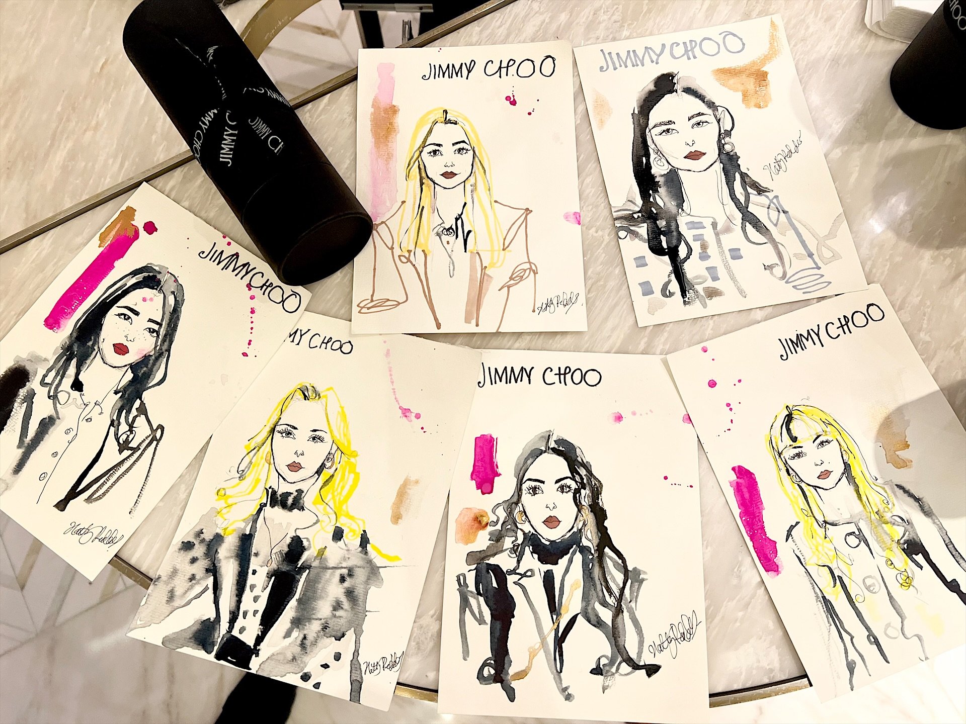 Hatty Pedder| Jimmy Choo | Live Guest Portraits .jpg