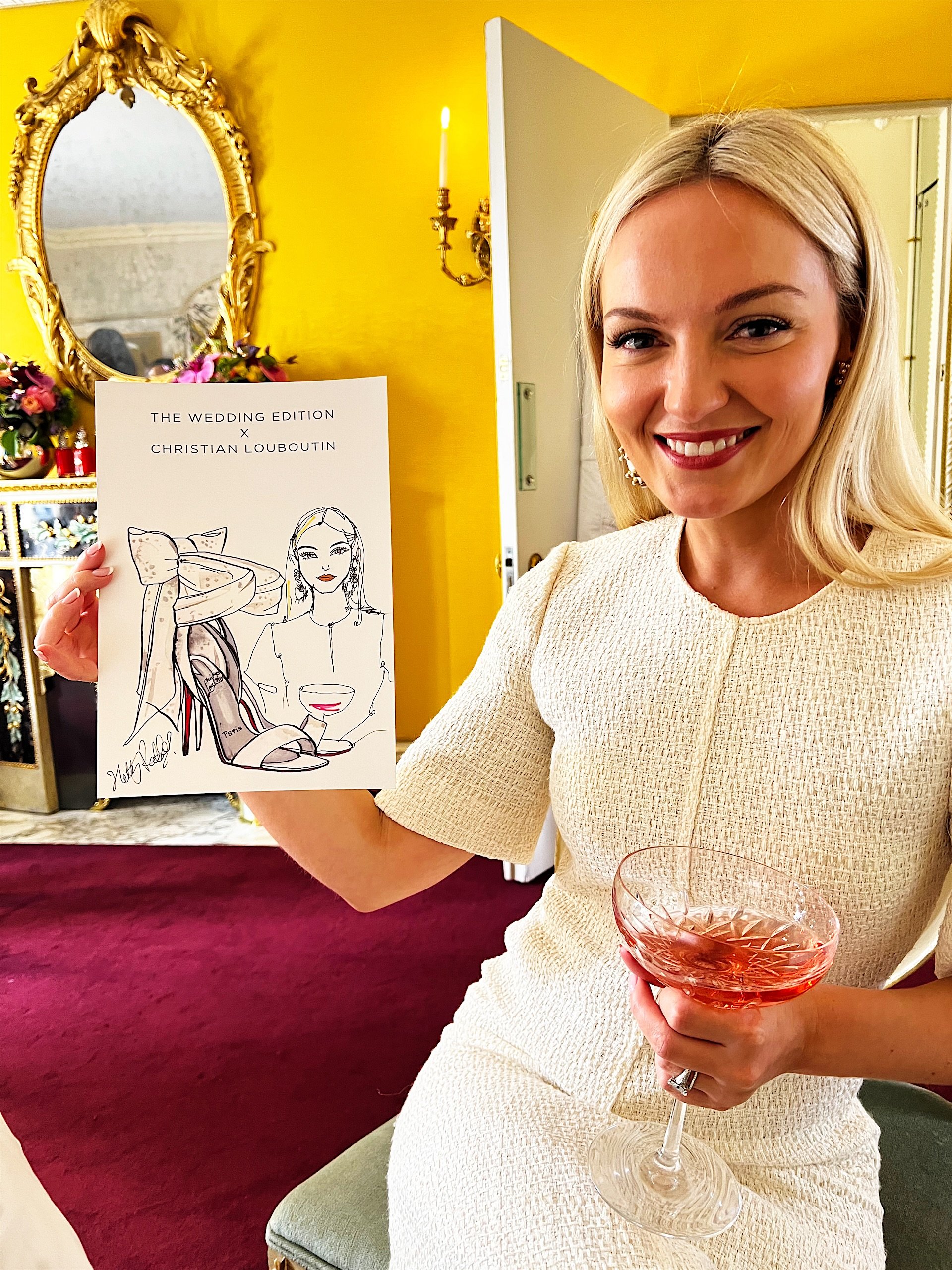 Hatty Pedder | Louboutin x The Wedding Edition |  The Dorchester | Live Guest Portraits .jpg