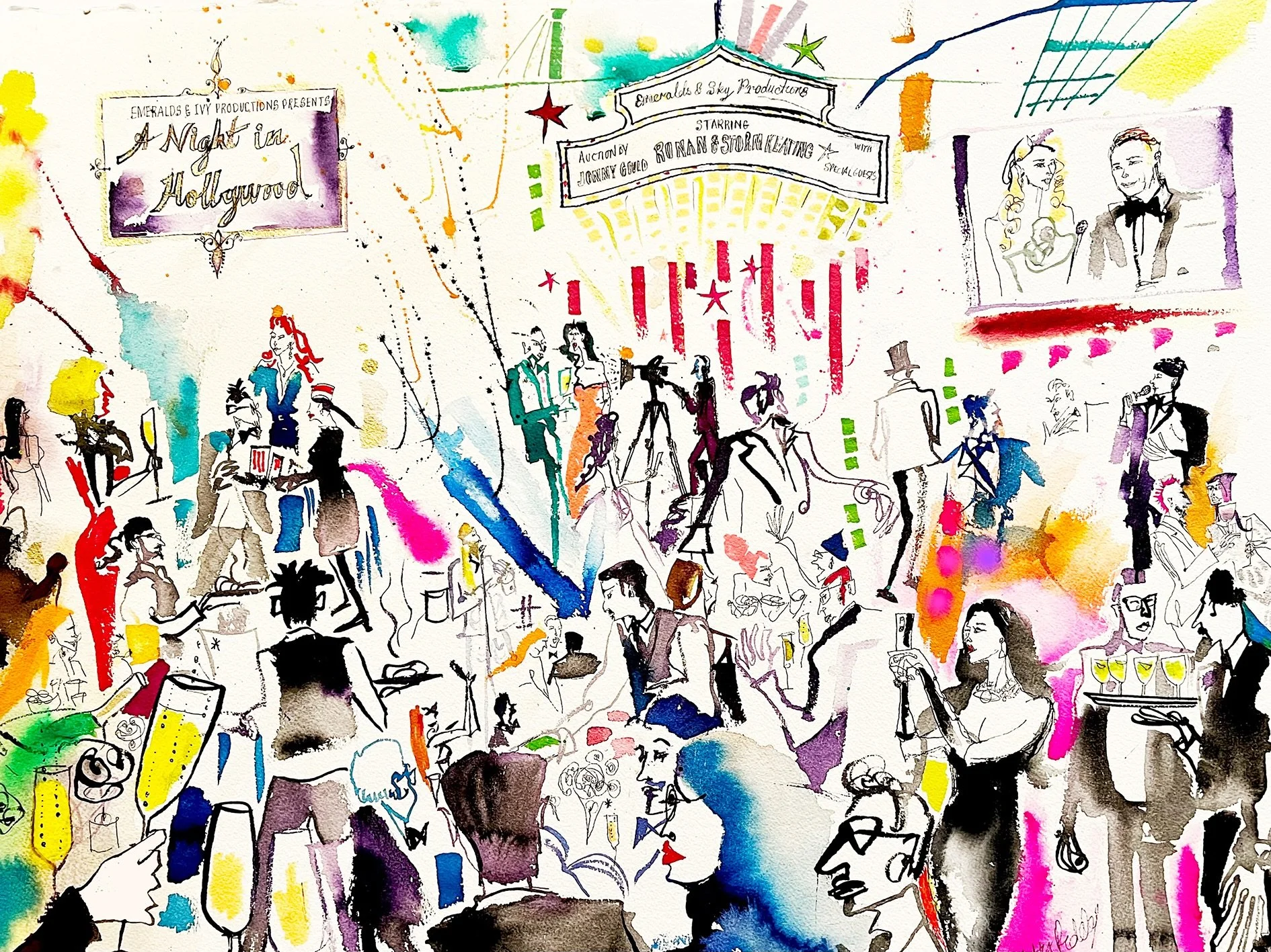 Hatty Peder | Emeralds and Ivy Ball | Live event painting.jpg