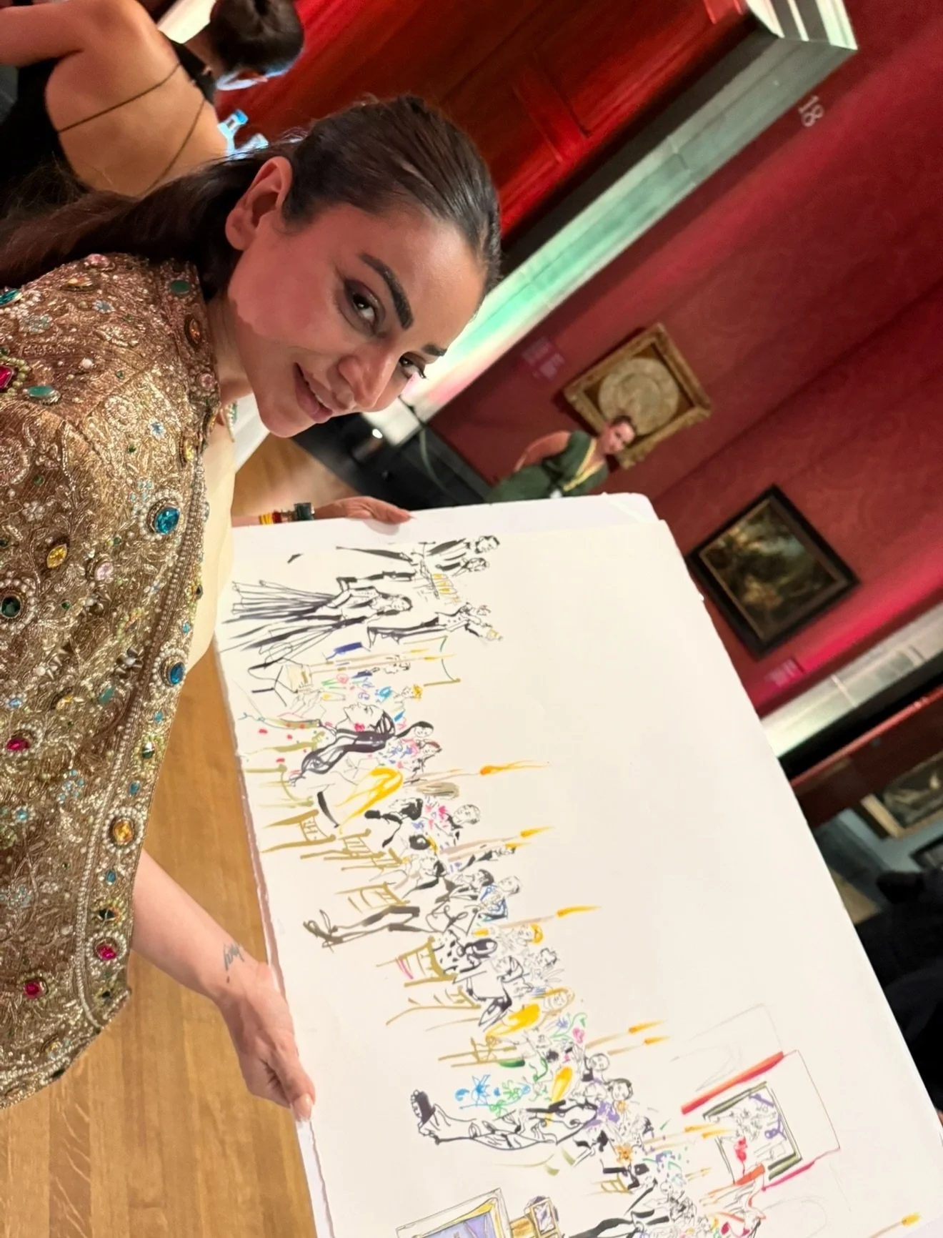 Hatty Pedder | Roja London | The Royal Academy |Live event painting.jpg