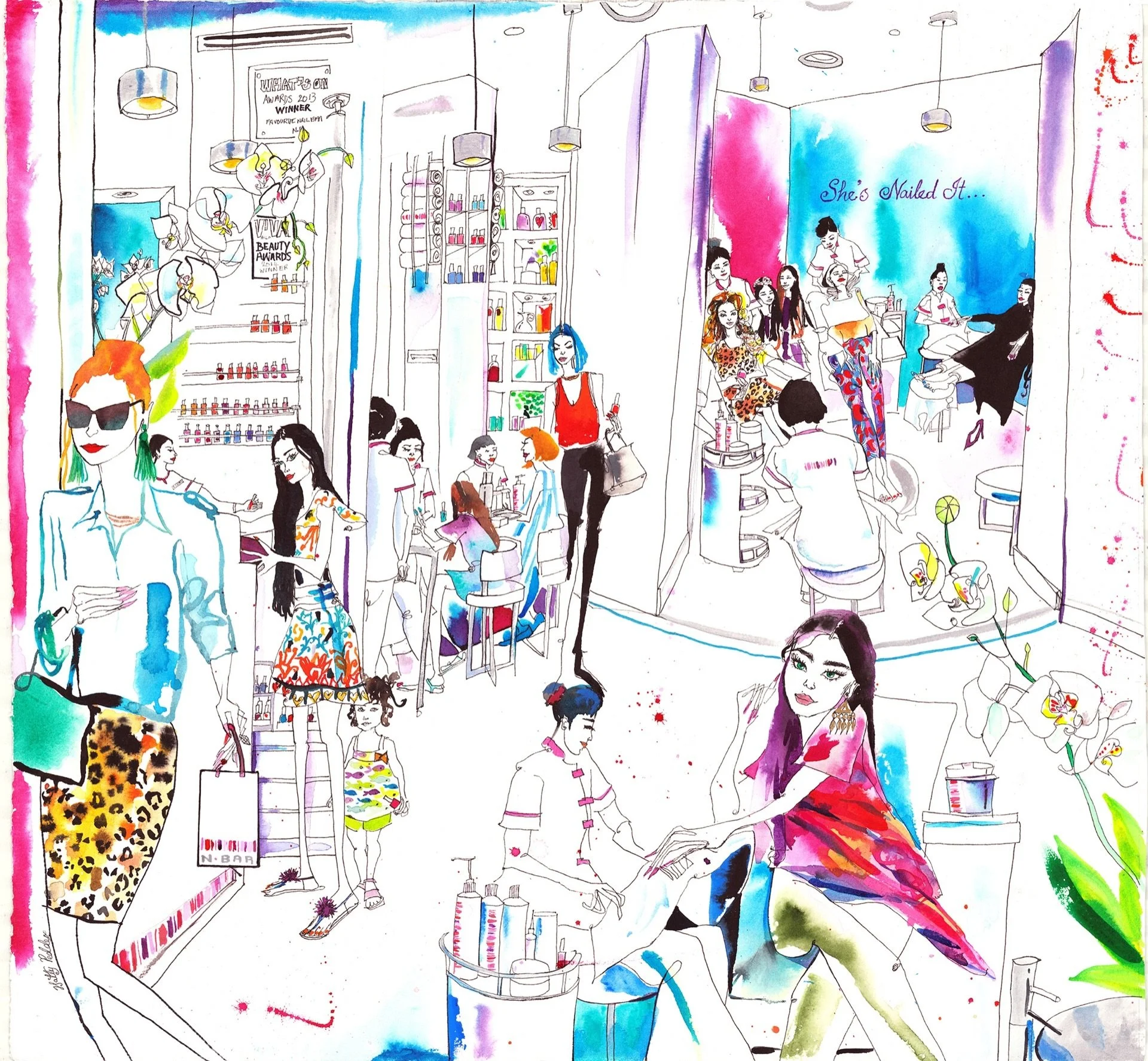 Hatty Pedder | N. Bar, Dubai | Live Event Painting2.jpg