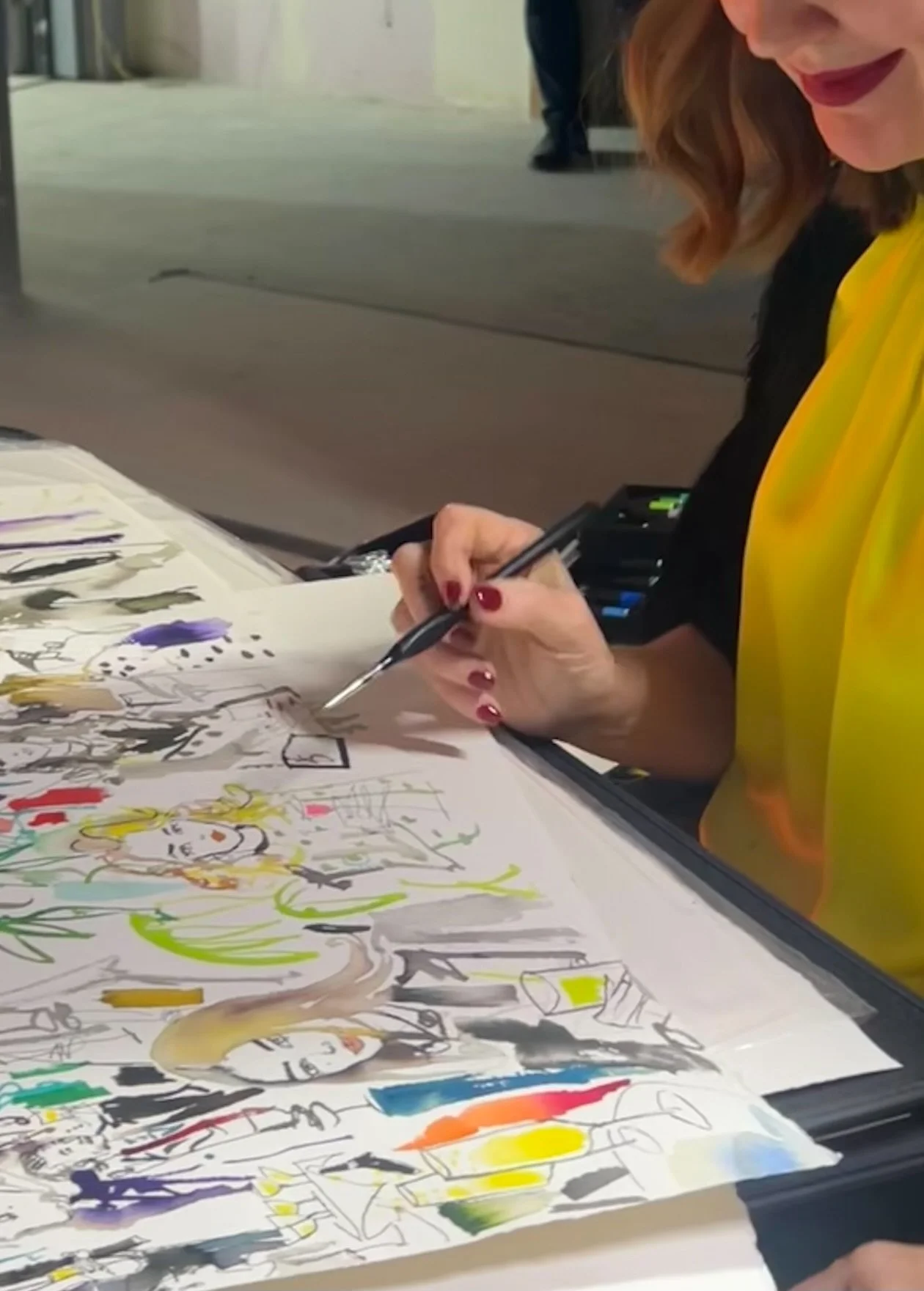 Hatty Pedder | Fulham PIer | Live Event painting.jpg