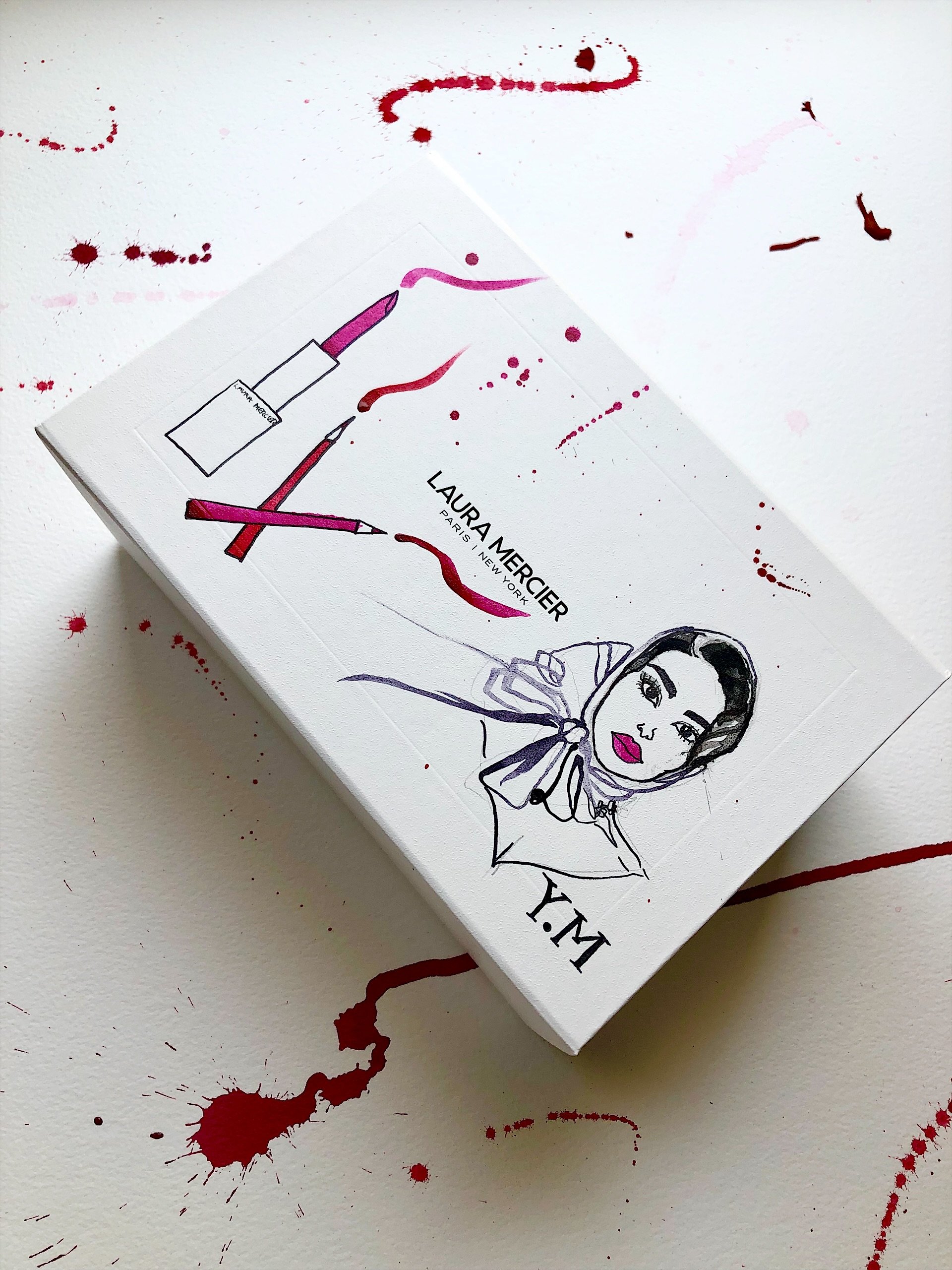 Hatty Pedder | Laura Mercier | Live Portriats on gift boxes .jpg