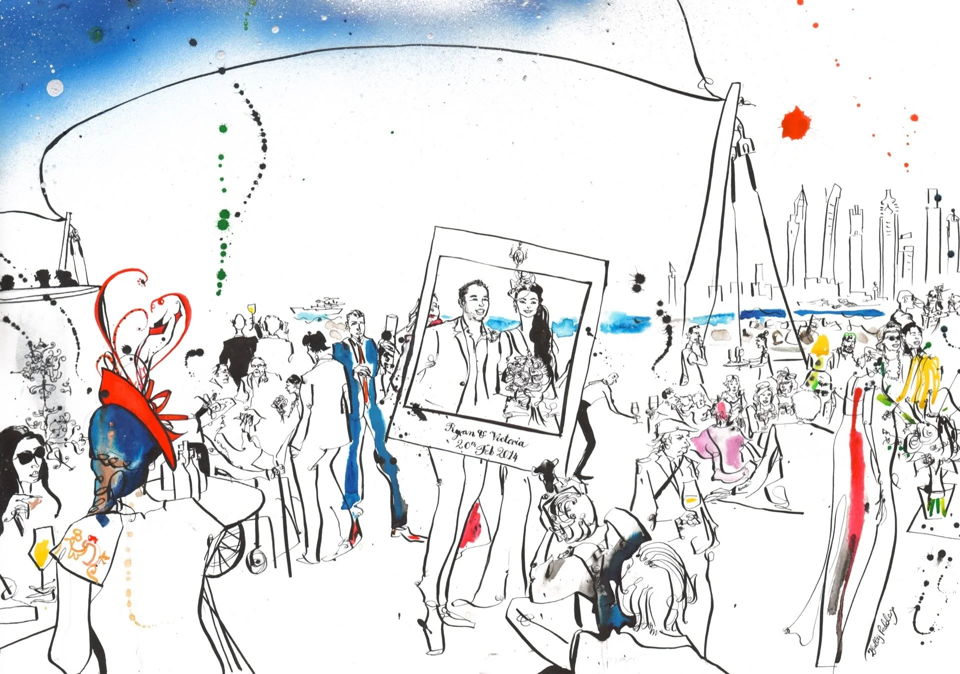Victoria and Ryan - Wedding art.jpg