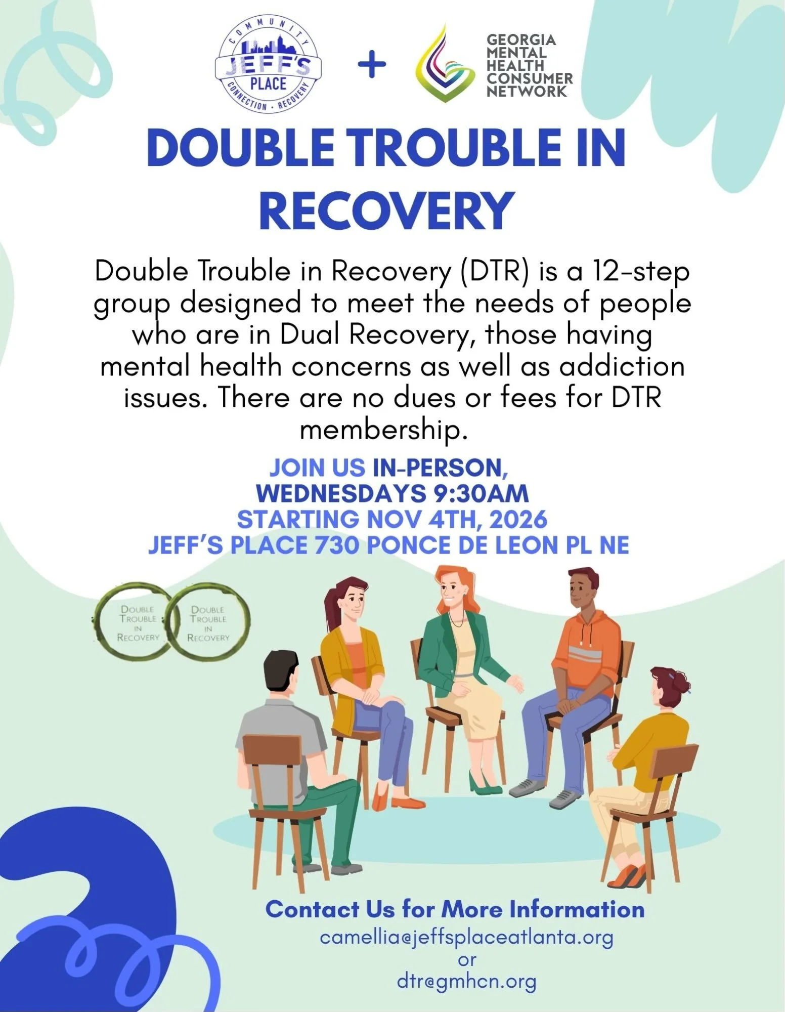 We have a NEW MEETING at Jeff&rsquo;s Place! Big thank you to our partners at @gmhcn for the honor of hosting a DTR meeting in our space. 

We&rsquo;ll be here every Wednesday at 9:30 am, starting November 4.