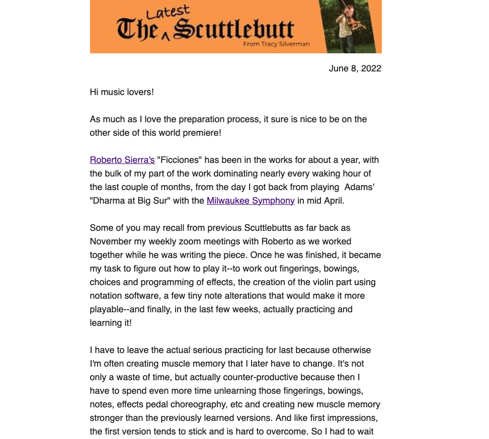 Scuttlebutt - June 8, 2022