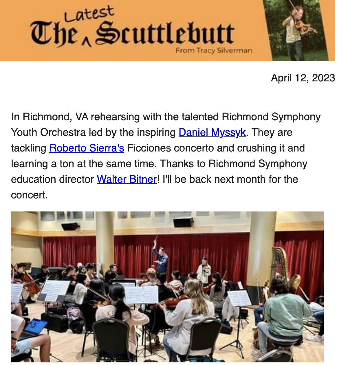 Scuttlebutt - April 12